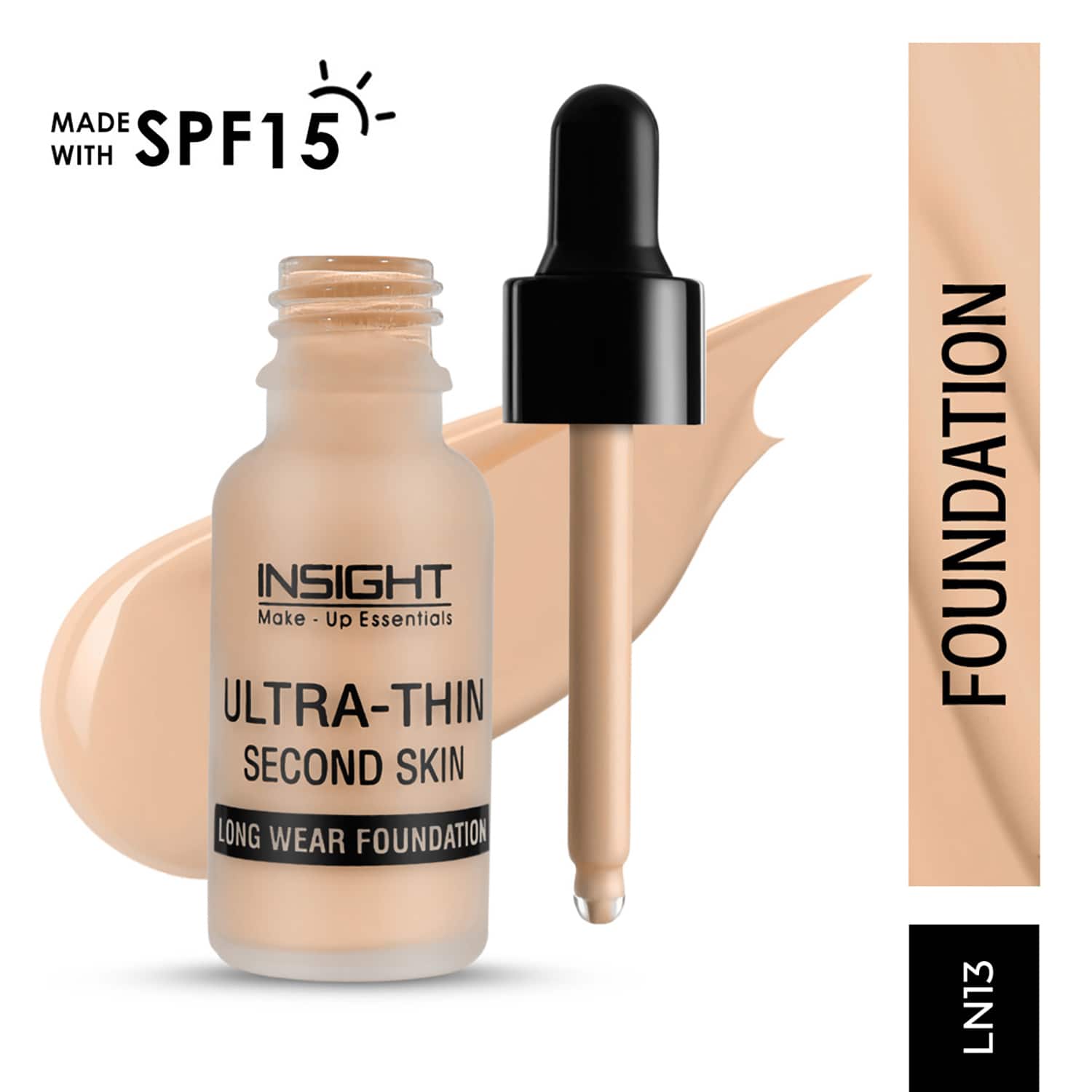 Insight Cosmetics | Insight Cosmetics Ultra-Thin Second Skin Foundation with SPF 15 - LN13 (20 ml)