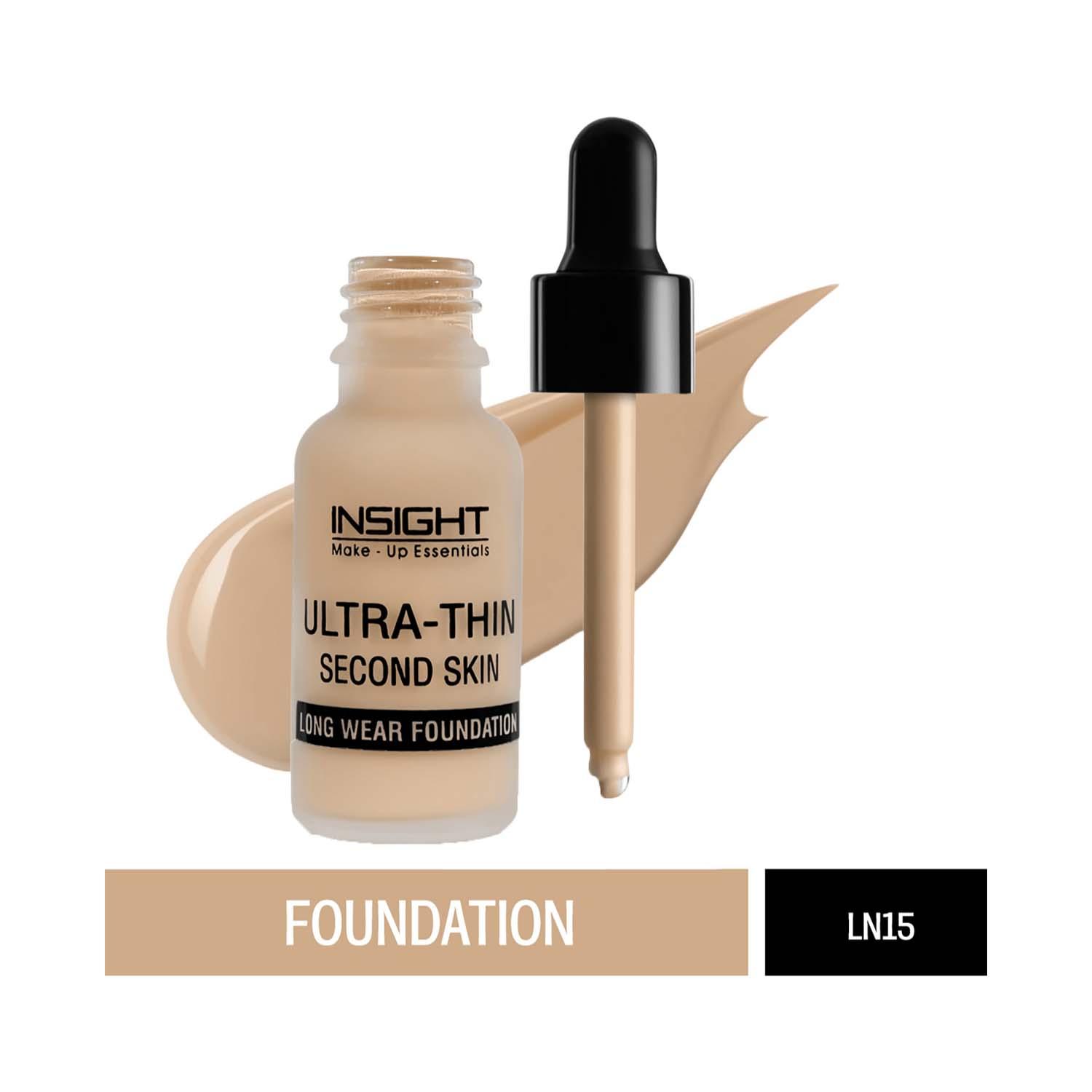 Insight Cosmetics Ultra-Thin Second Skin Foundation with SPF 15 - LN15 (20 ml)