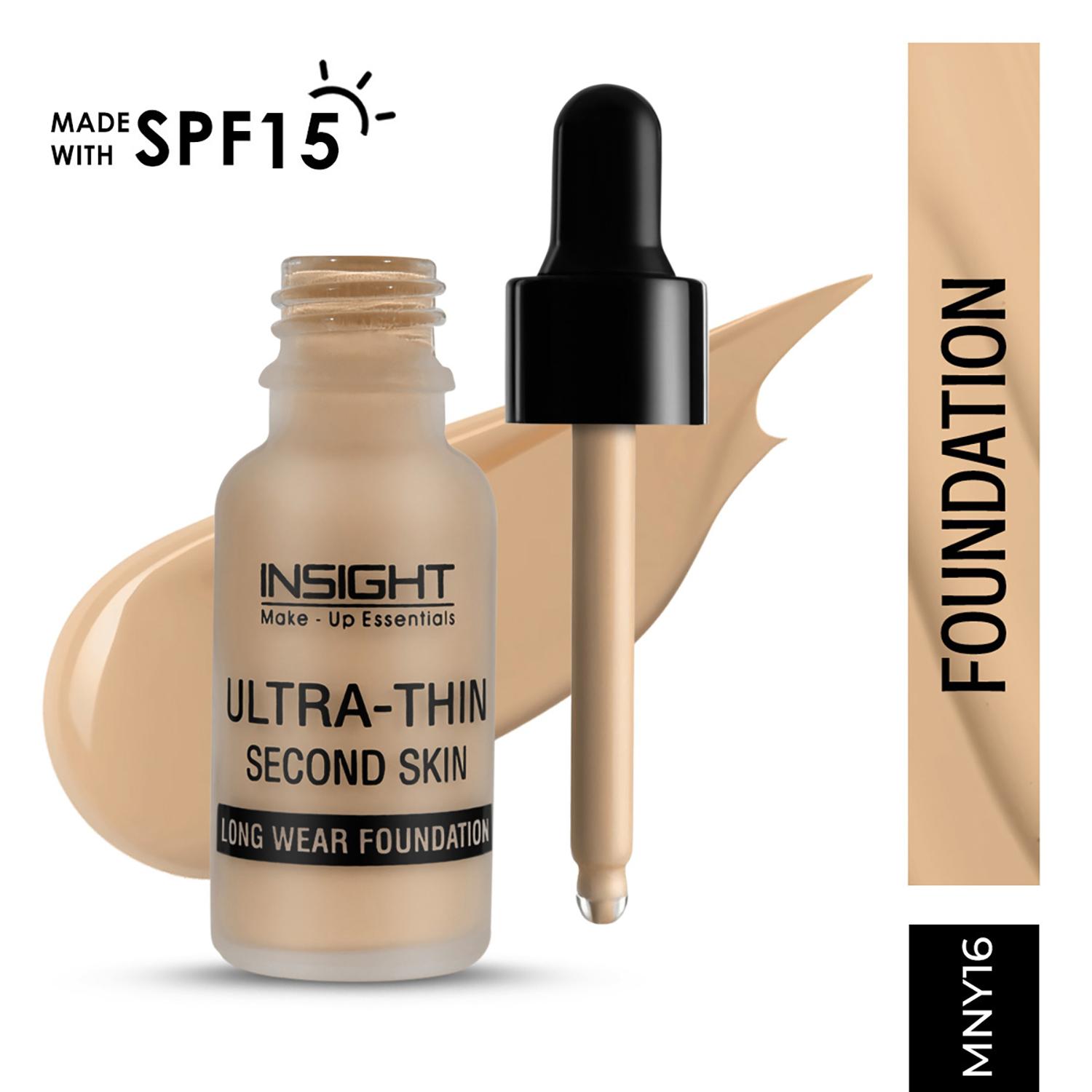 Insight Cosmetics | Insight Cosmetics Ultra-Thin Second Skin Foundation with SPF 15 - MNY16 (20 ml)