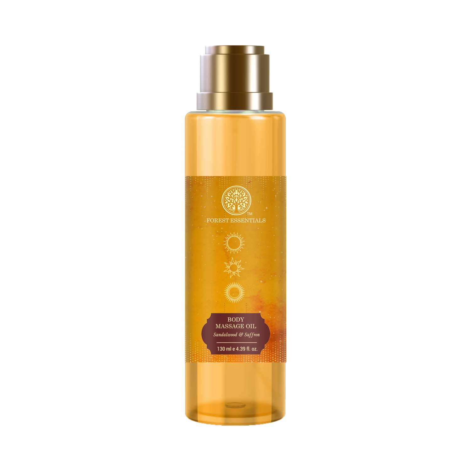 Forest Essentials | Forest Essentials Body Sandalwood and Saffron Ayurvedic For Soft Skin Massage Oil (130 ml)