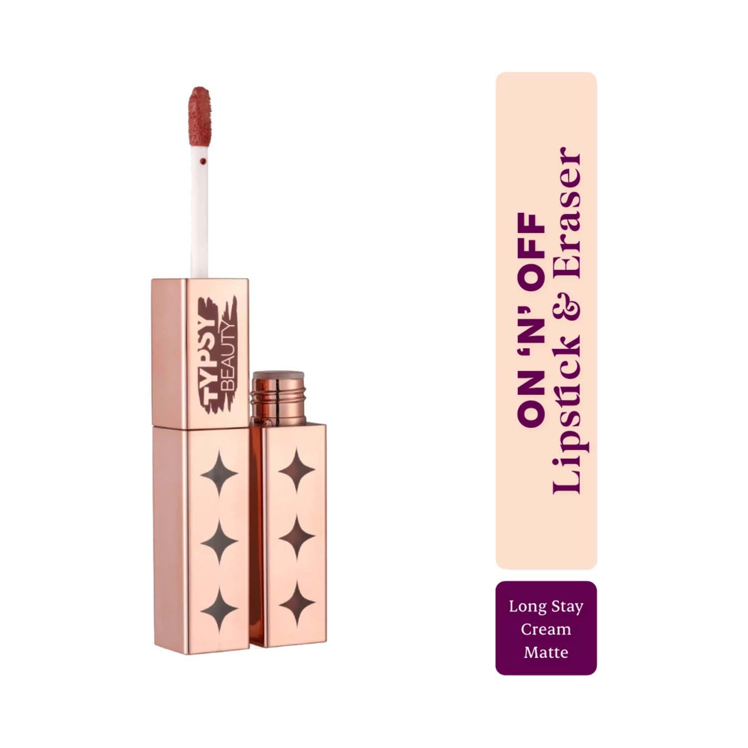 Typsy Beauty | Typsy Beauty On 'N' Off Lipstick and Eraser - 01 Rose' All Day (4.5 ml)