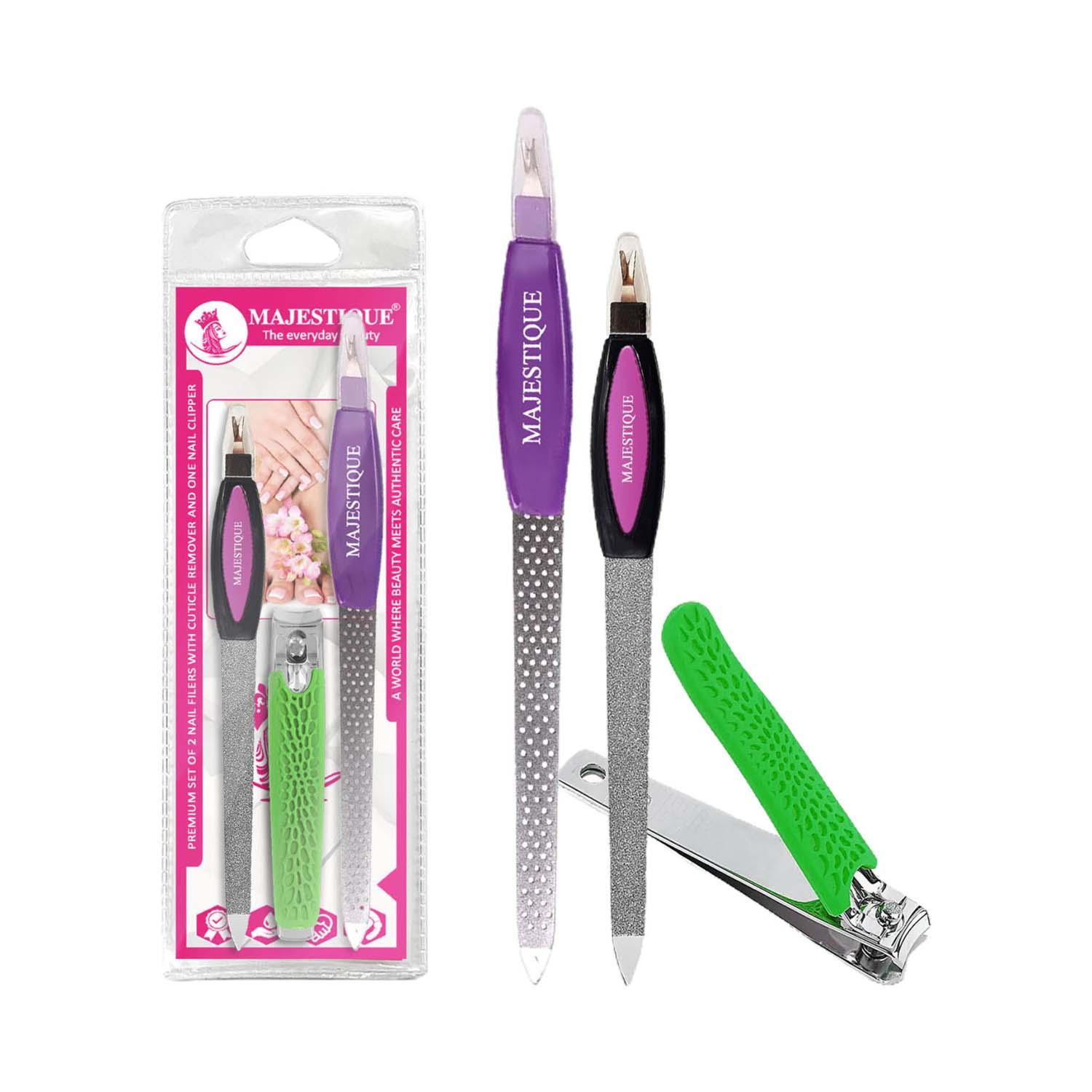 Majestique | Majestique Nail Filers with Ultra Sharp Cutter Kit (3 pcs)