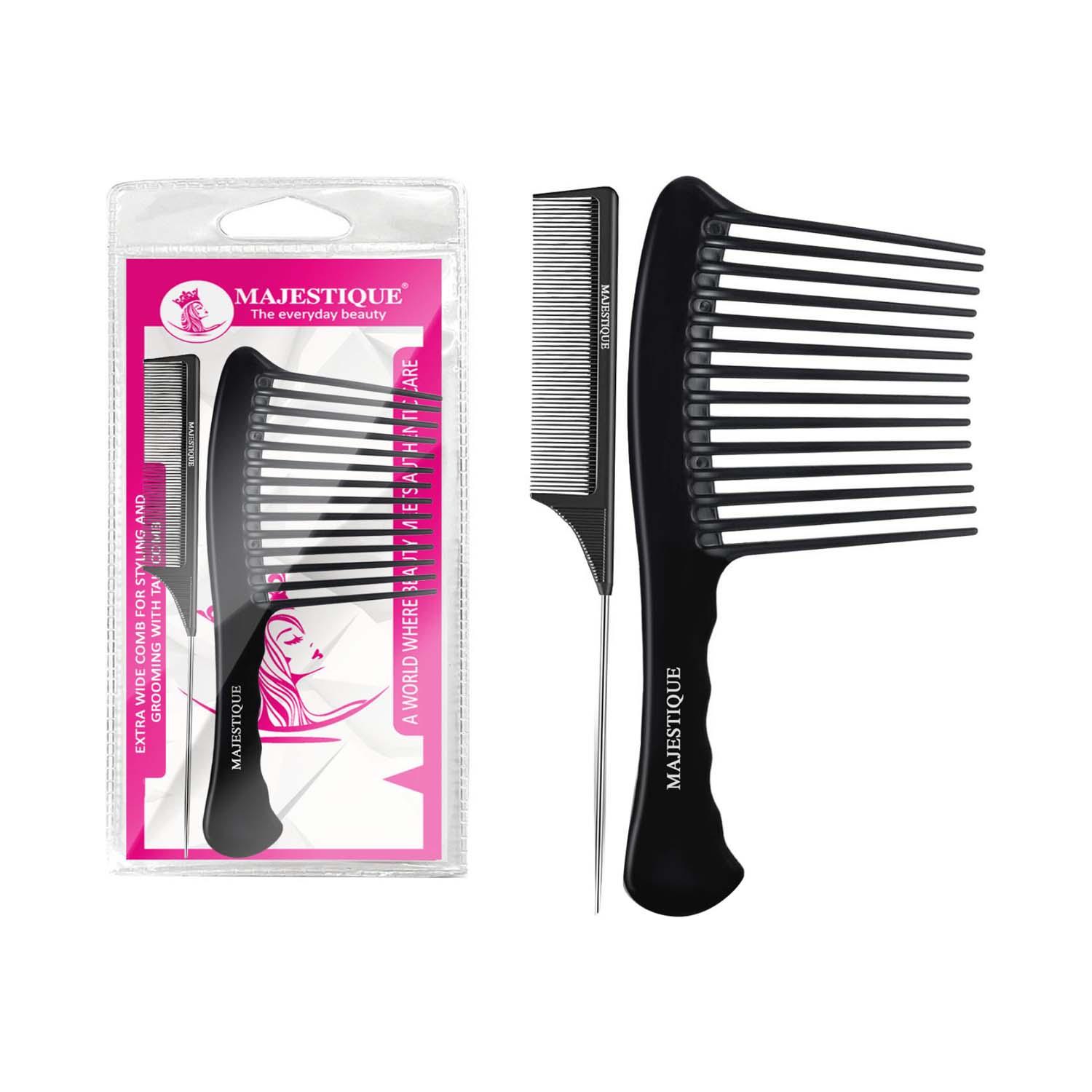 Majestique | Majestique Extra Wide Comb For Styling and Grooming (2 pcs)
