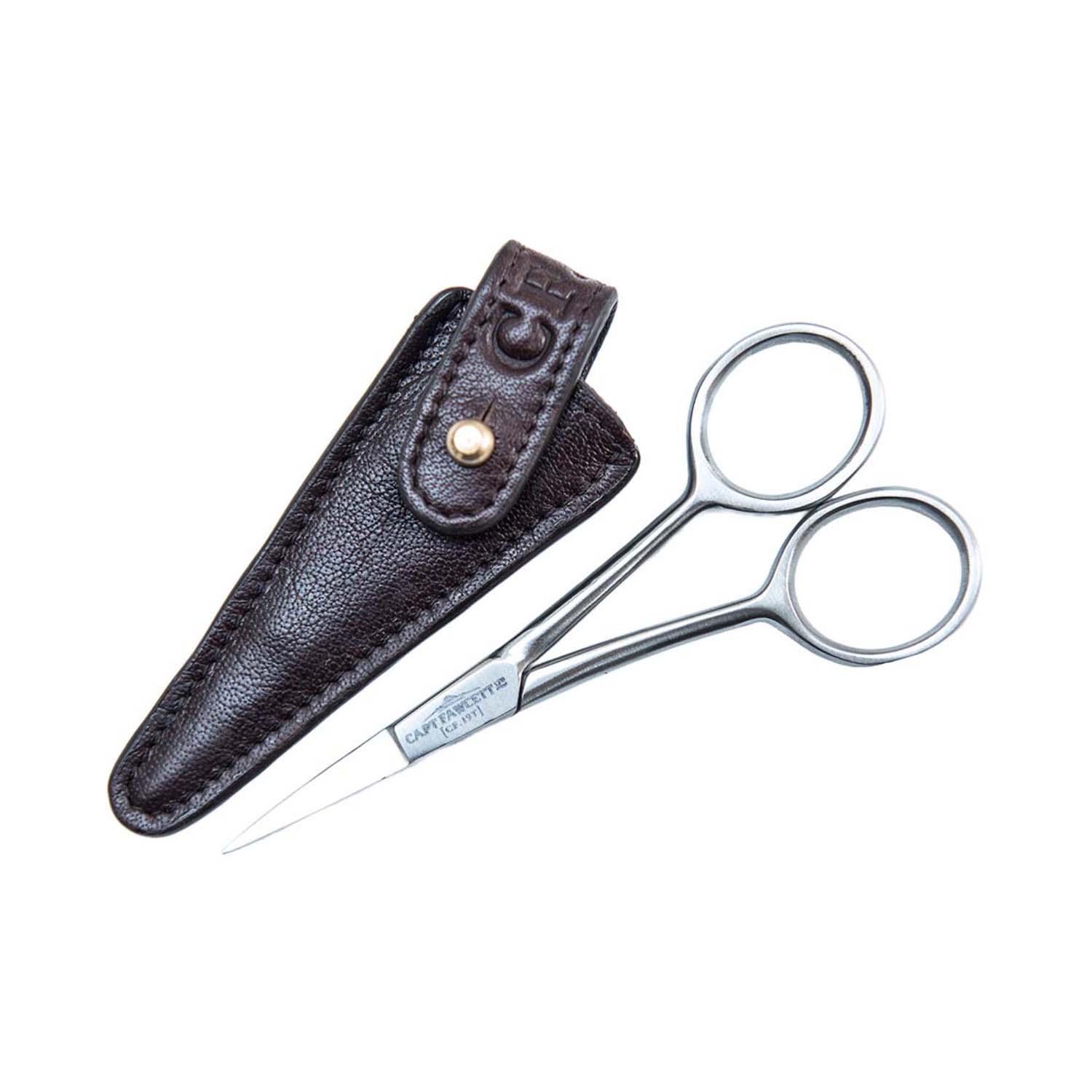 Captain Fawcett | Captain Fawcett Grooming Scissors with Leather Pouch