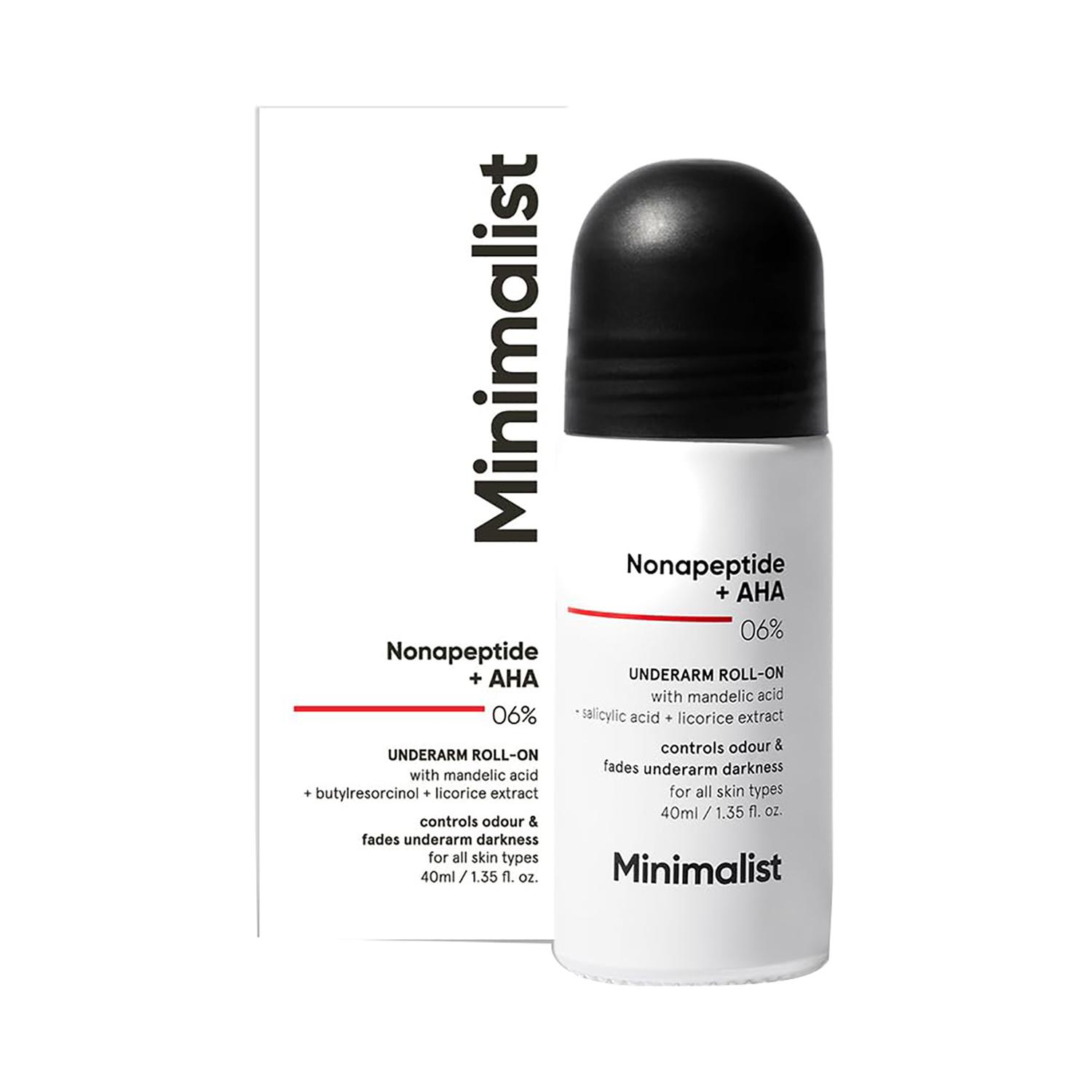 Minimalist | Minimalist Nonapeptide + AHA 06% Underarm Roll-On (40 ml)