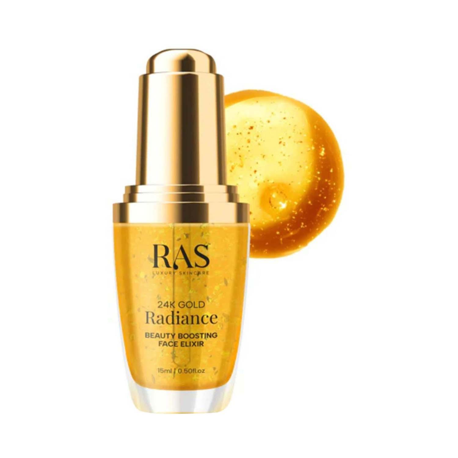 Ras Luxury Skincare | Ras Luxury Skincare 24K Gold Radiance Beauty Boosting Face Elixir (15 ml)