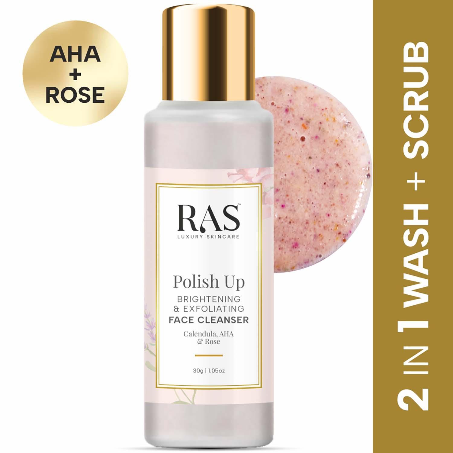 Ras Luxury Skincare | Ras Luxury Skincare Polish Up Brightening and Exfoliating Face Wash Cleanser (30 g)