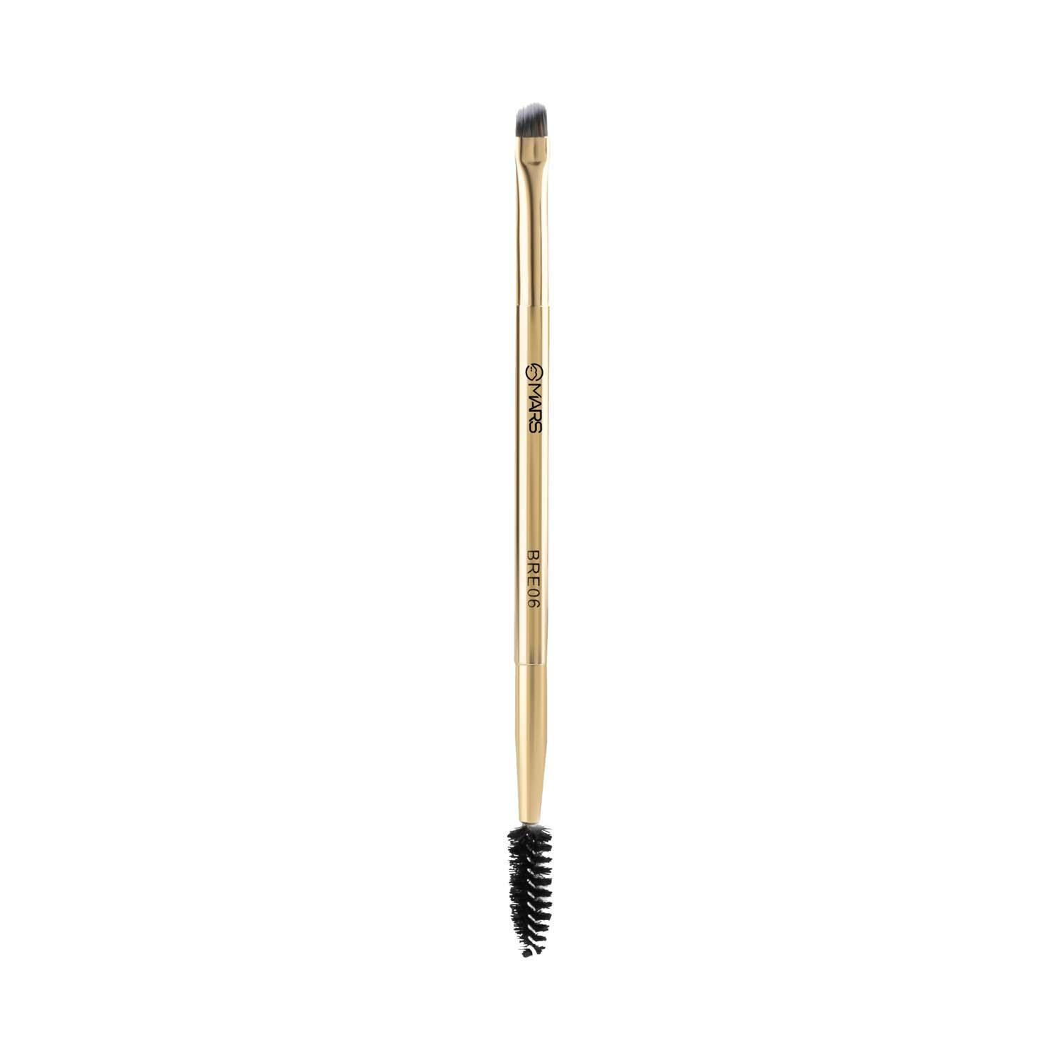 MARS | MARS Artist's Arsenal Angled Brush With Spoolie And Precise Synthetic Bristles
