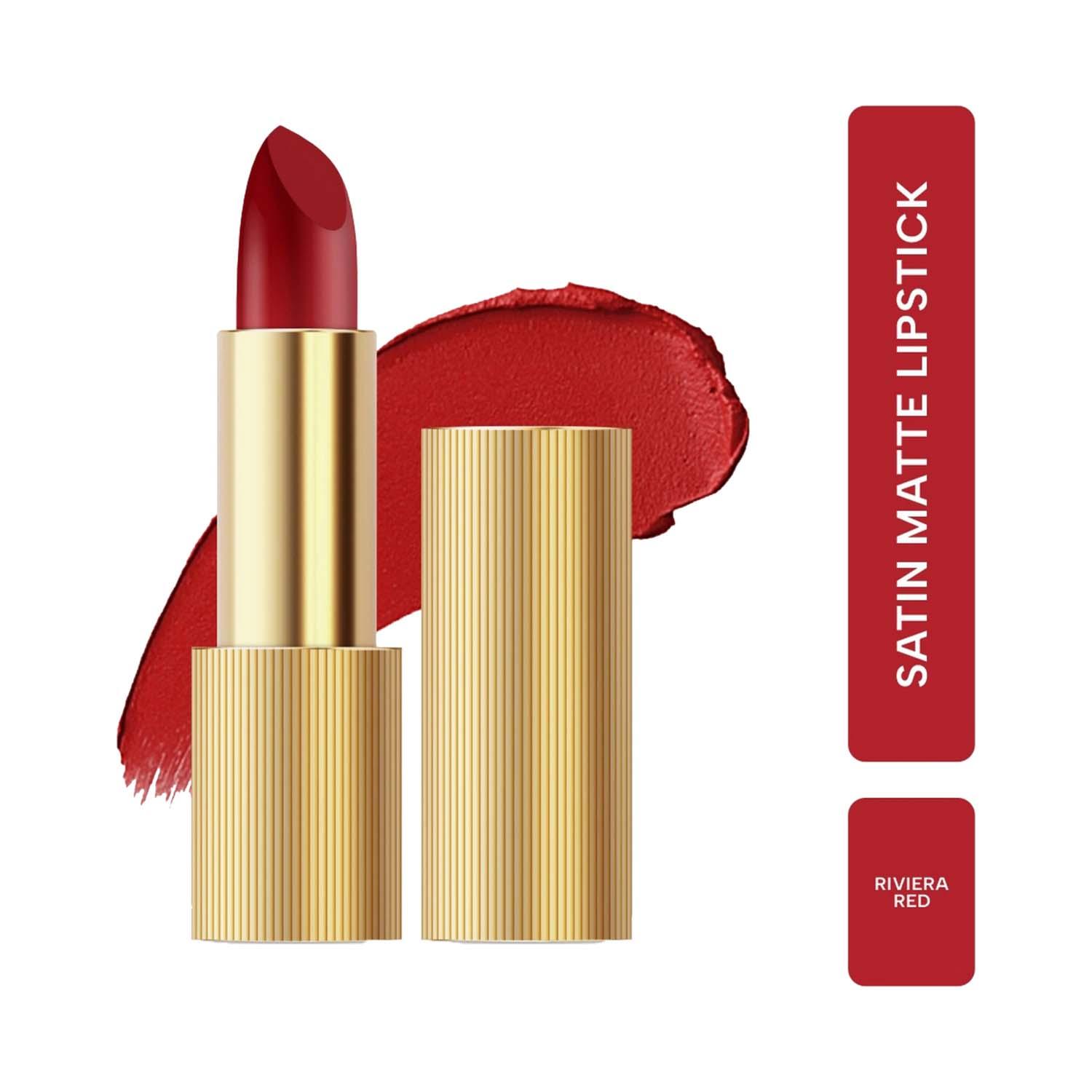 Ras Luxury Skincare | Ras Luxury Skincare Lumiere Satin Matte Lipstick - Riviera Red (4.2 g)
