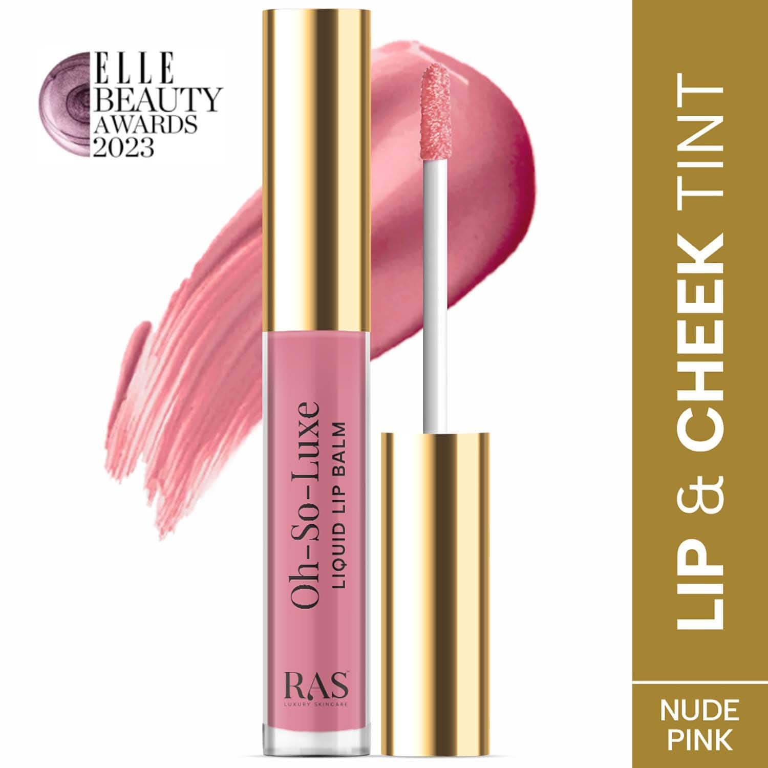 Ras Luxury Skincare | Ras Luxury Skincare Oh-So-Luxe Tinted Liquid Lip Balm - Nude Pink (3.2 ml)