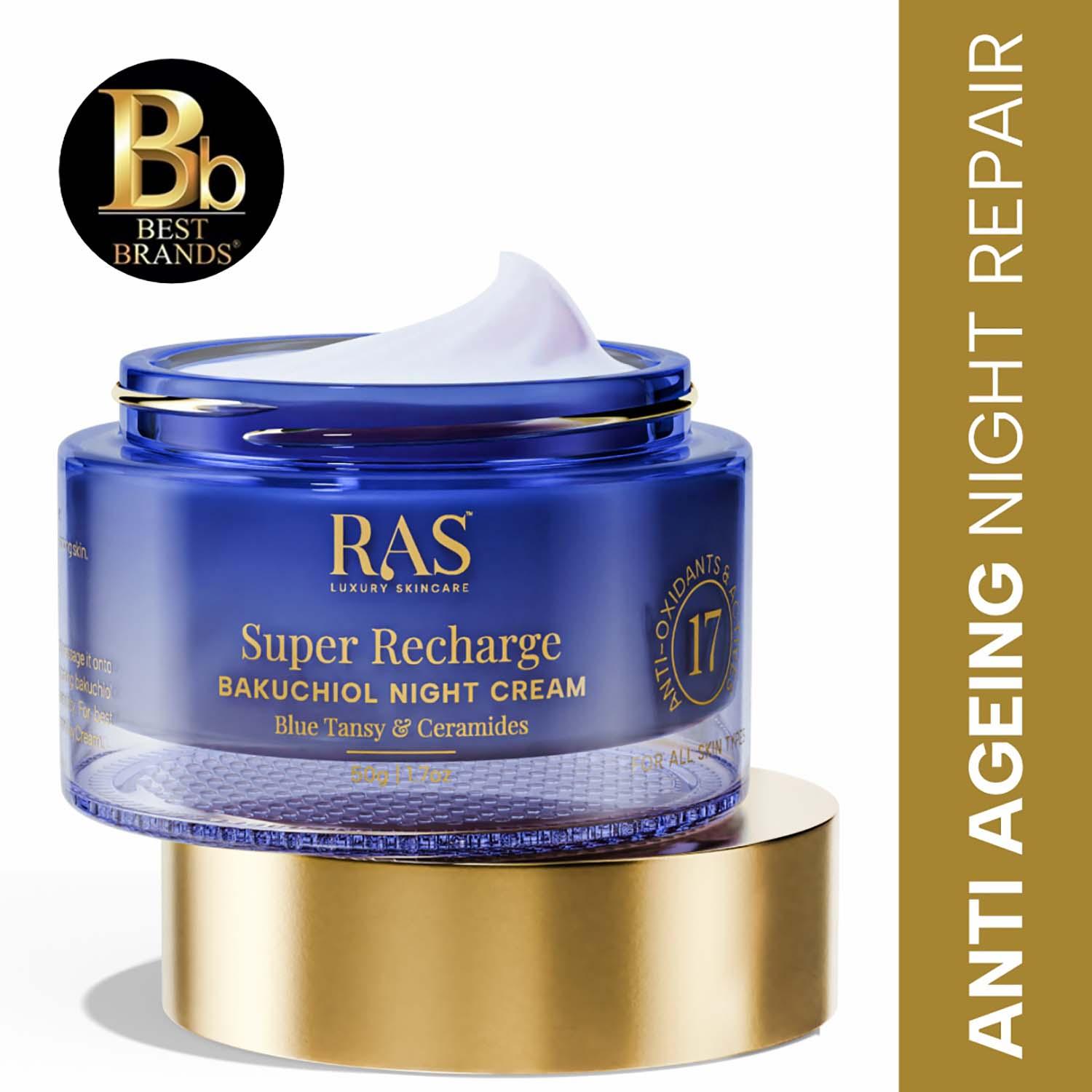 Ras Luxury Skincare | Ras Luxury Skincare Super Recharge Bakuchiol Night Cream (50 g)