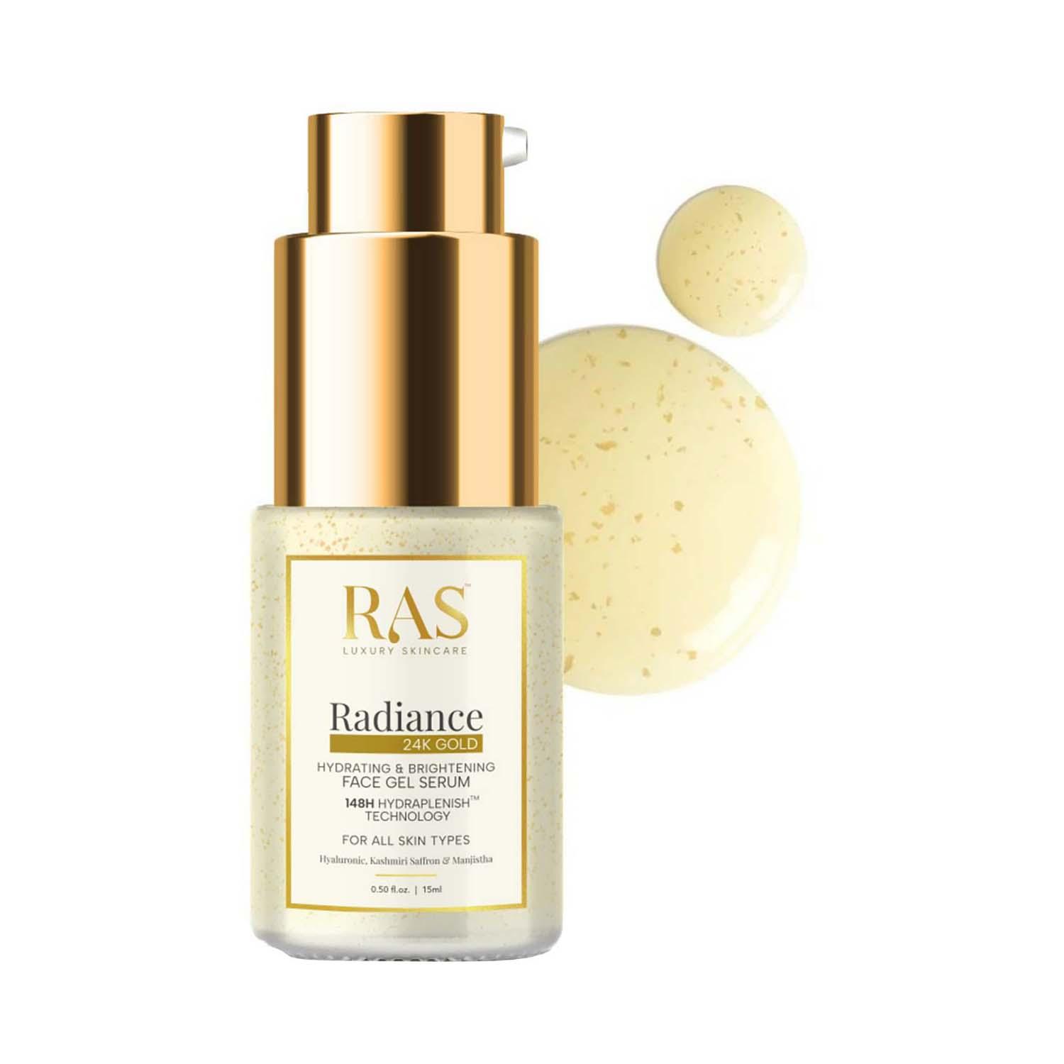 Ras Luxury Skincare | Ras Luxury Skincare Radiance 24K Gold Brightening Face Gel Serum (15 ml)