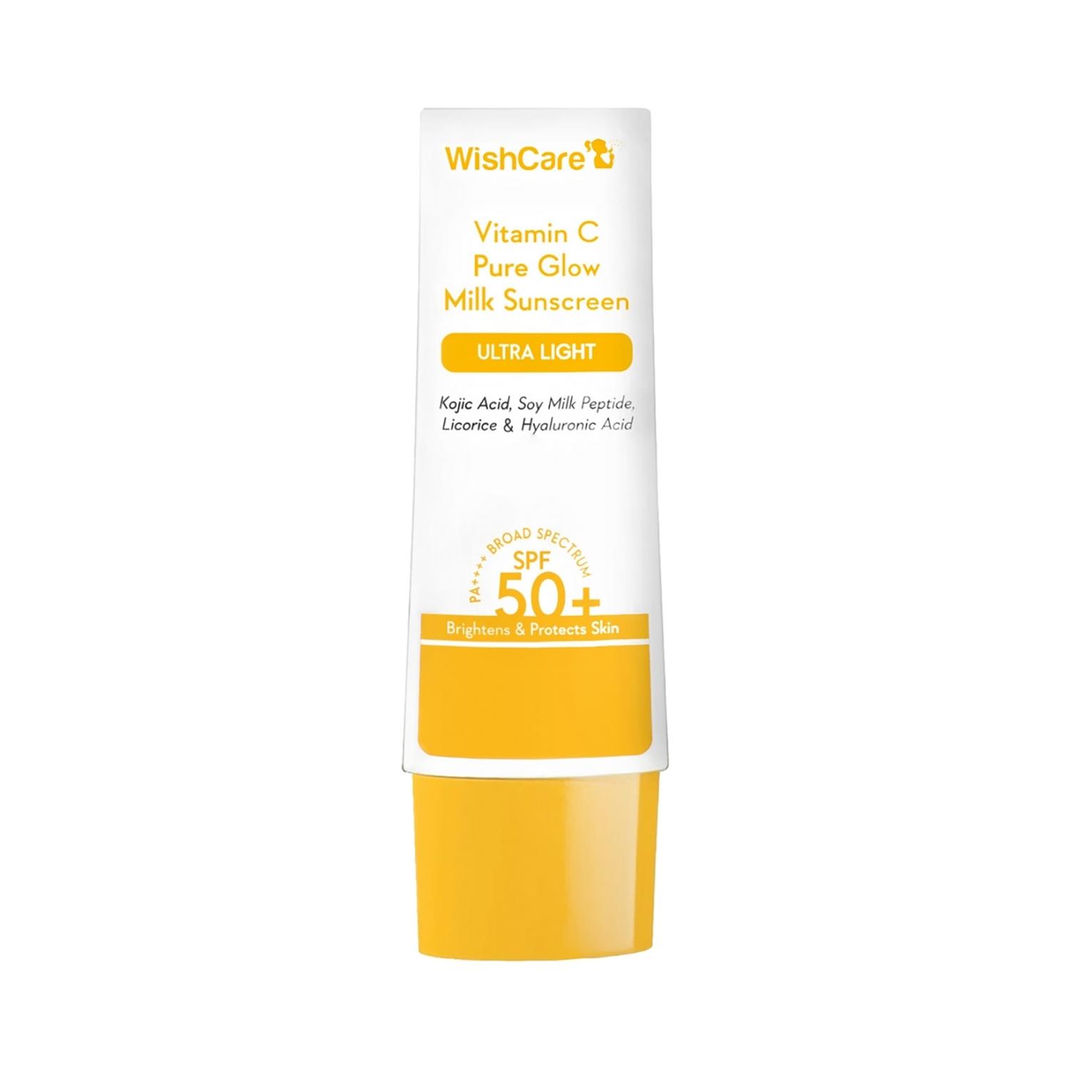 WishCare Vitamin C Pure Glow Face Sunscreen SPF 50 PA++++ (50 g)