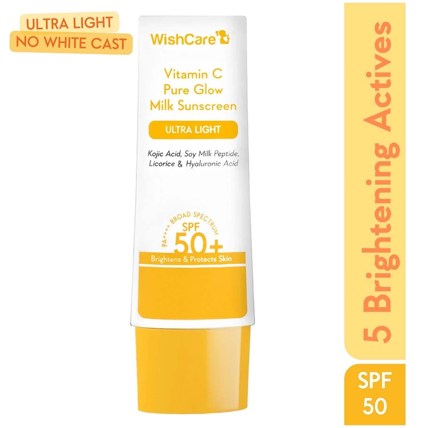 WishCare | WishCare Vitamin C Pure Glow Face Sunscreen SPF 50 PA++++ (50 g)