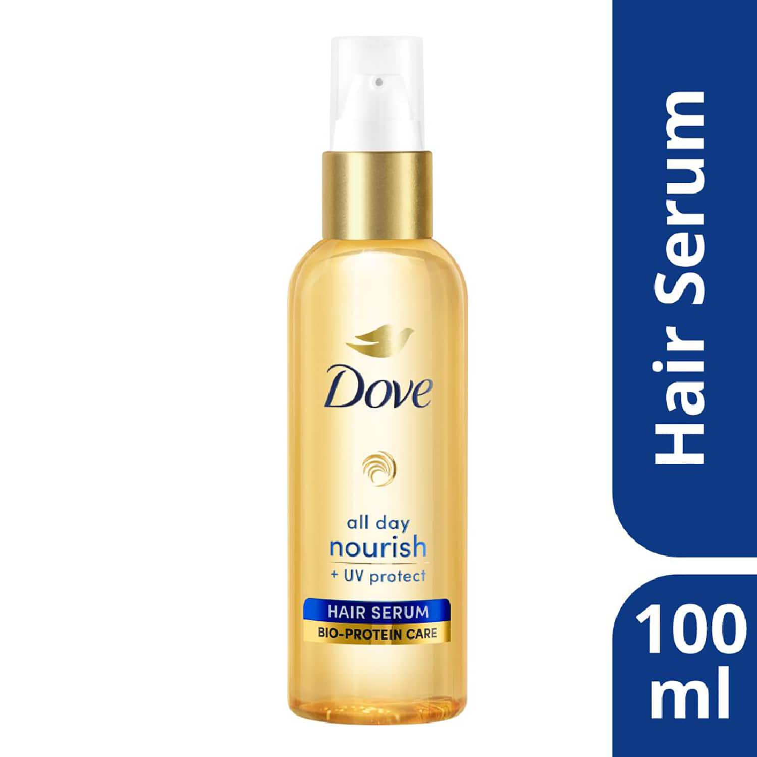 Dove | Dove All Day Nourish + UV protect Hair Serum For All Hair Types With Bio Protein Care (100 ml)