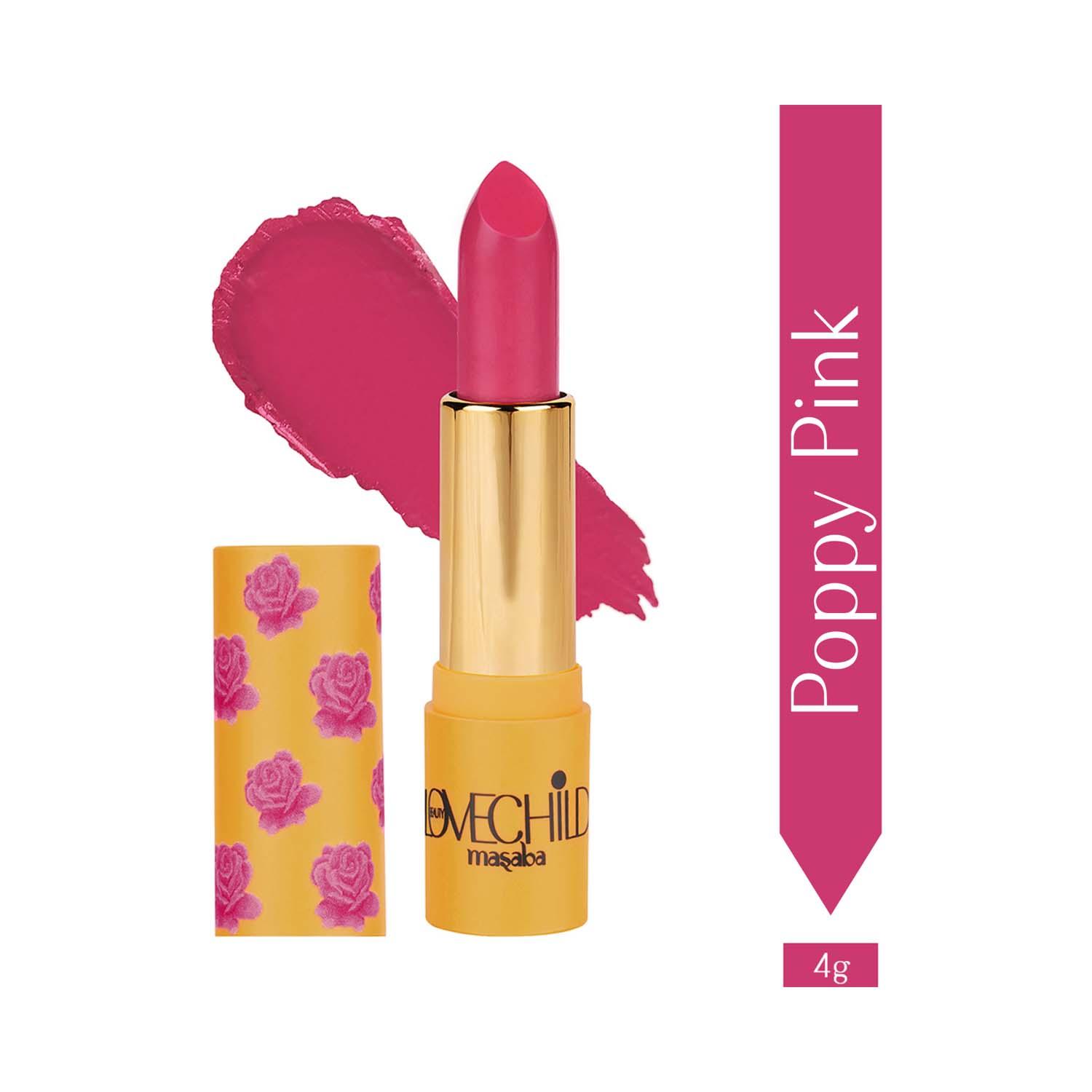 LoveChild Masaba | LoveChild Masaba Rani Core Luxe Matte Lipstick - Poppy Pink (4 g)