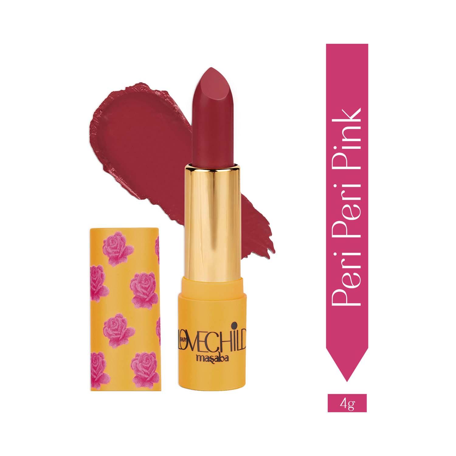 LoveChild Masaba | LoveChild Masaba Rani Core Luxe Matte Lipstick - Peri-Peri Pink (4 g)