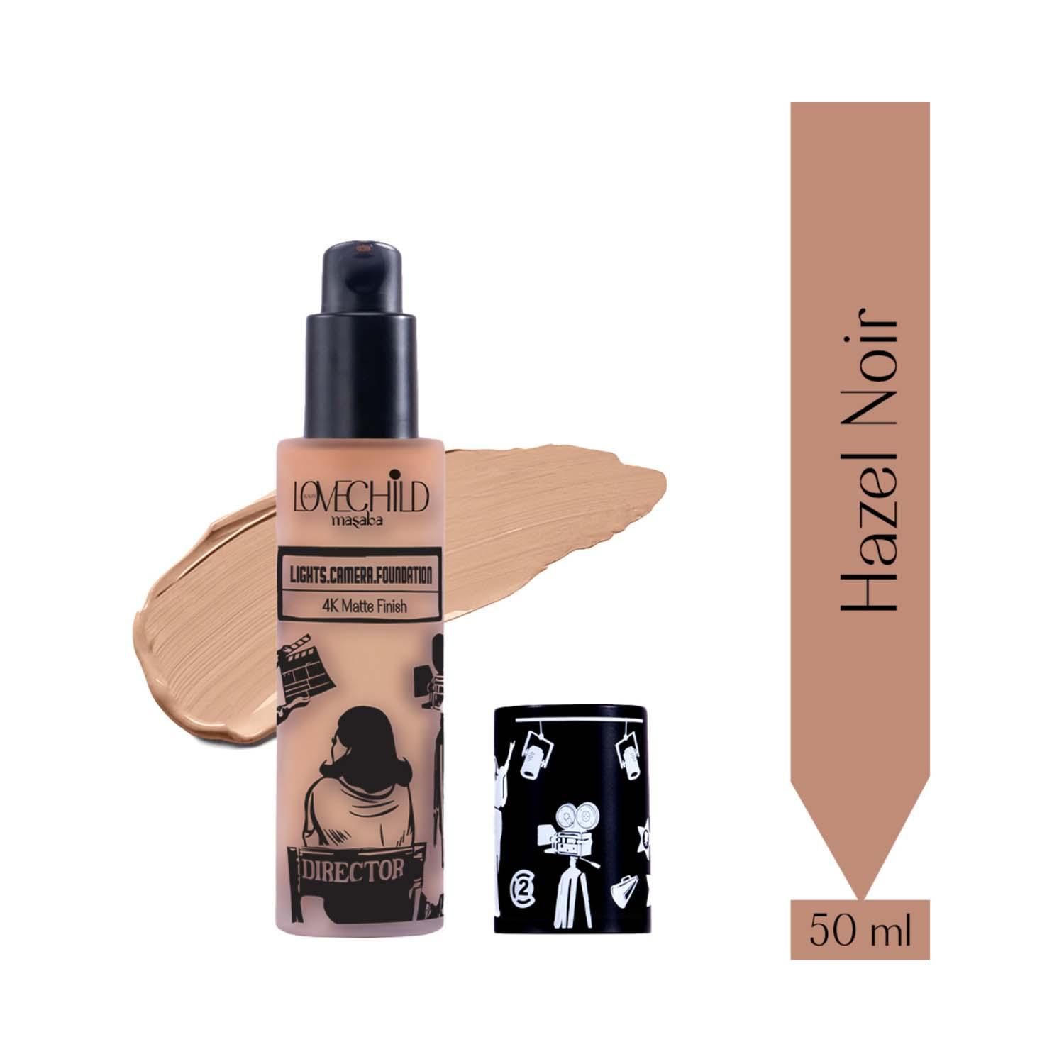 LoveChild Masaba | LoveChild Masaba Lights Camera Foundation 4K Matte Finish - Hazel Noir (30 g)