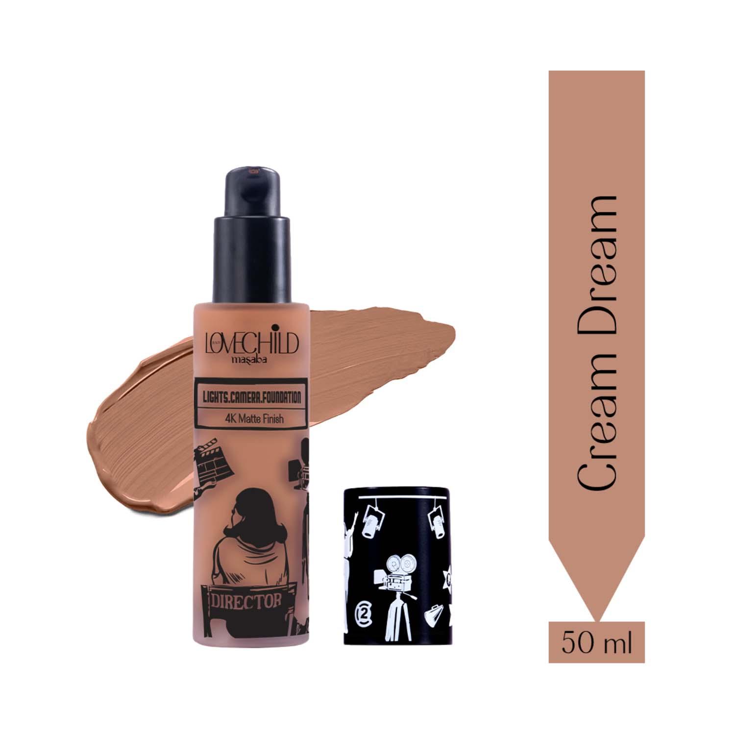 LoveChild Masaba | LoveChild Masaba Lights Camera Foundation 4K Matte Finish - Cream Dream (30 g)