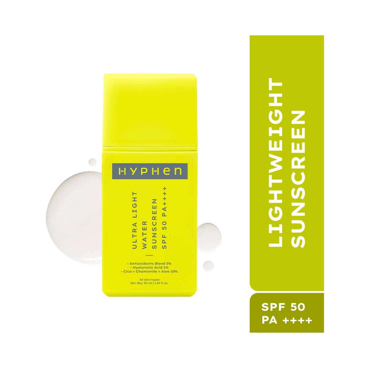 Hyphen | Hyphen Ultra Light Water Sunscreen With SPF 50 PA++++ (50 g)