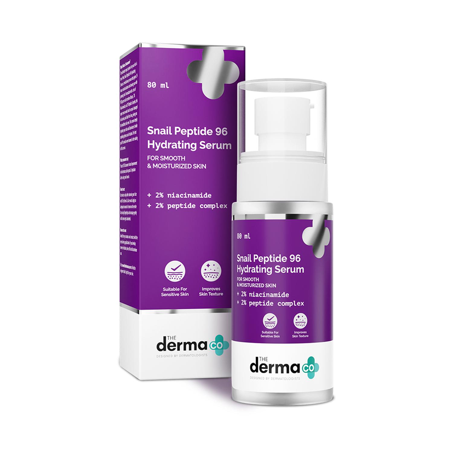 The Derma Co | The Derma Co Snail Peptide 96 Hydrating Serum with Snail Mucin & Peptide Complex (80 ml)