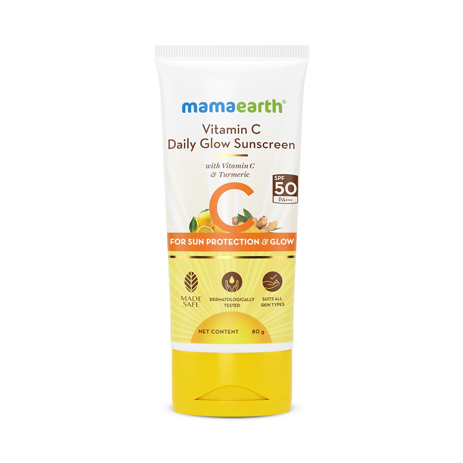 Mamaearth | Mamaearth Vitamin c daily glow sunscreen (80 g)