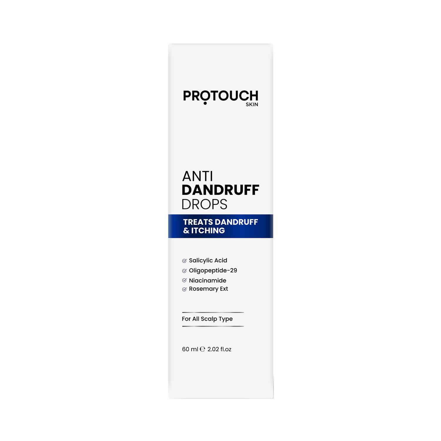 Protouch | Protouch Anti Dandruff Drops with Salicylic Acid - Non Sticky, Prevents Dandruff, Itchiness