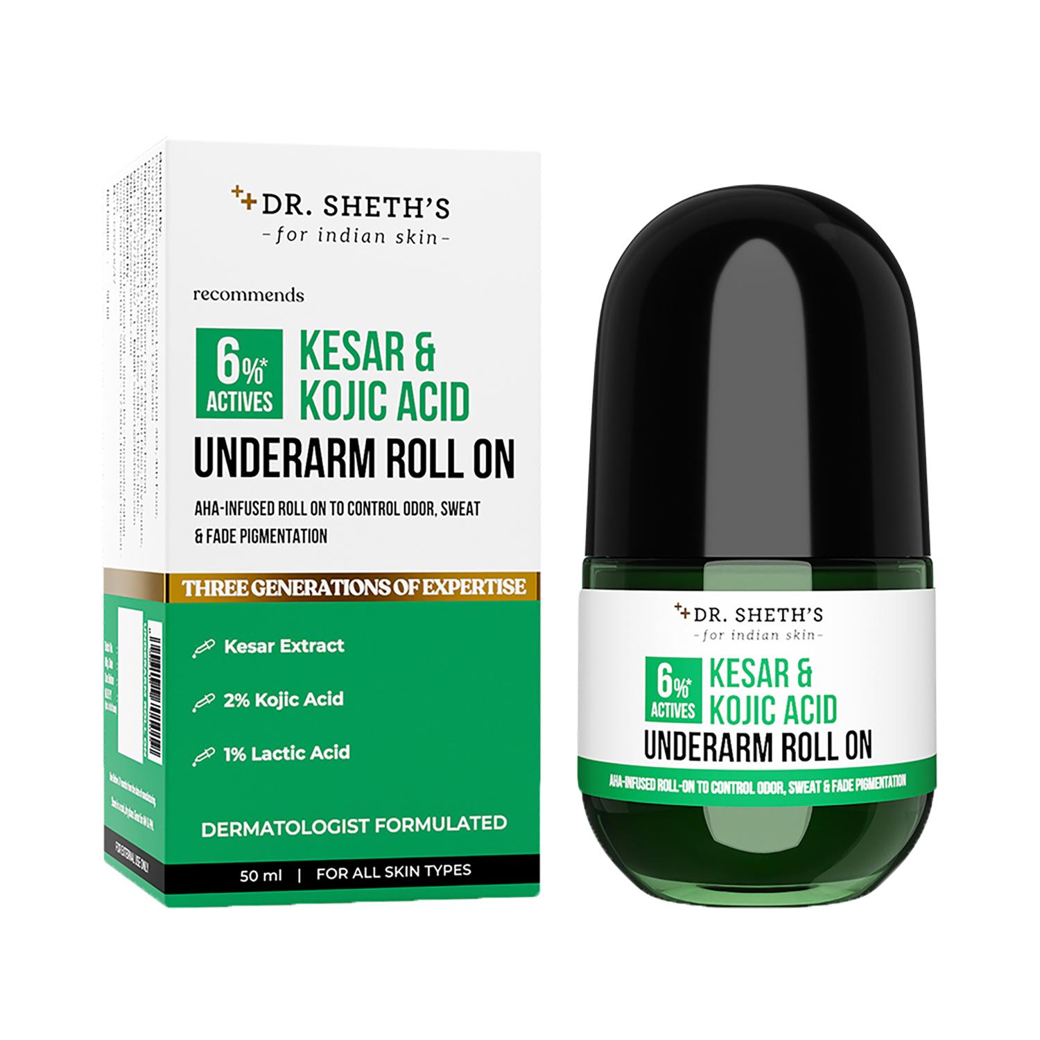 Dr. Sheth's | Dr. Sheth's Kesar & Kojic Acid Underarm Roll On (50 ml)
