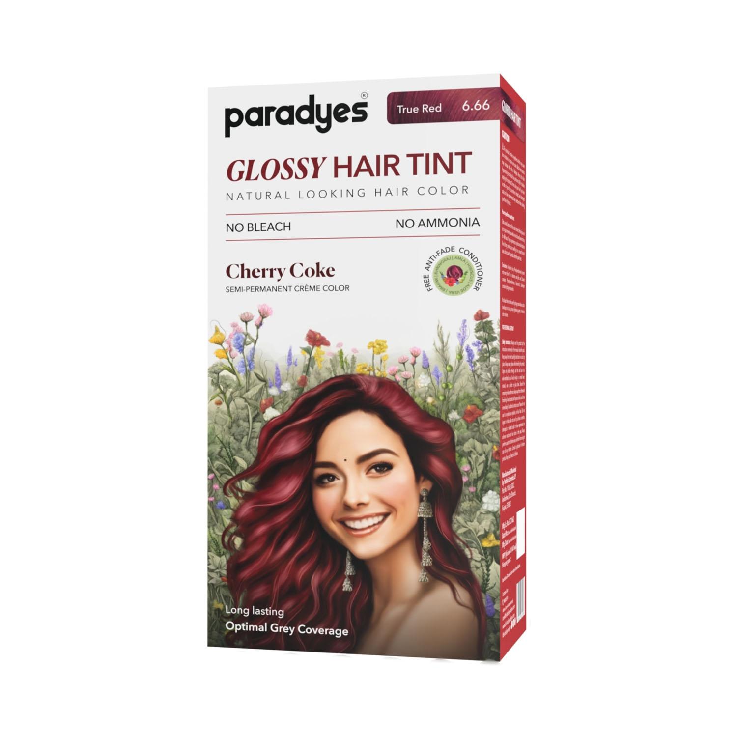 Paradyes | Paradyes Semi-Permanent Cherry Coke Glossy Hair Tint Set - (6 Pcs)
