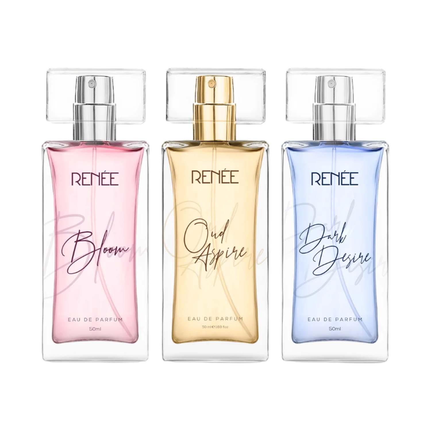 RENEE Bloom, Dark Desire and Oud Eau De Parfum Premium Fragrance Set (3 Pcs)