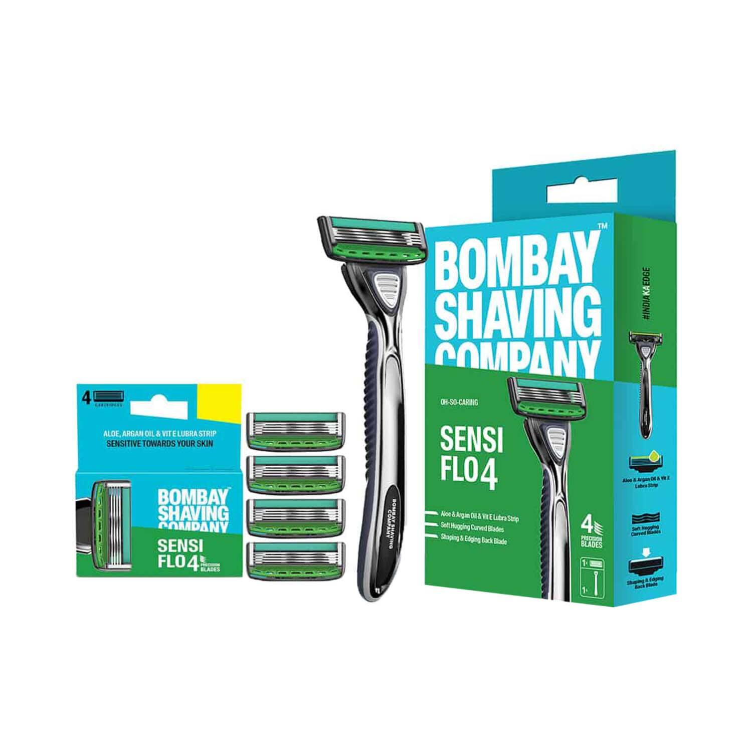 Bombay Shaving Company | Bombay Shaving Company Sensiflo 4 Razor With Cartridge (4 Pcs)