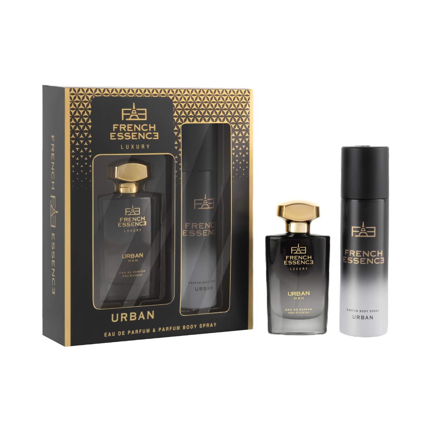 FRENCH ESSENCE | FRENCH ESSENCE Urban Perfume (60 ml) & Deodorant (120 ml) Luxury Gift Set For Men (2 pcs)