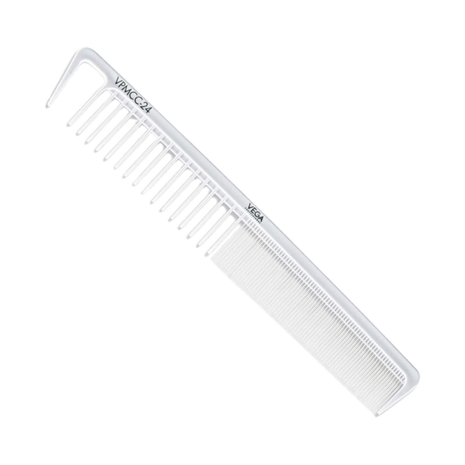 VEGA Professional | VEGA Professional Carbon Wide Cutting Comb VPMCC-24 - White Line (18 g)