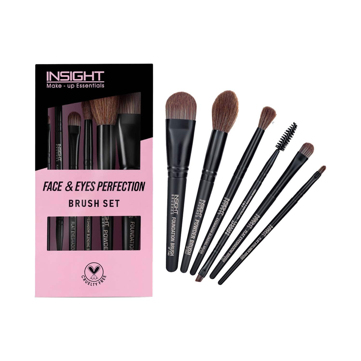 Insight Cosmetics | Insight Cosmetics Face & Eyes Perfection Brush Set - (6 pcs)