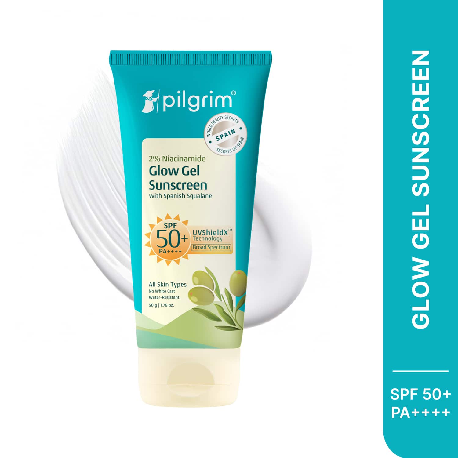 Pilgrim | Pilgrim 2% Niacinamide Glow Sunscreen SPF 50 PA+++ (50 g)