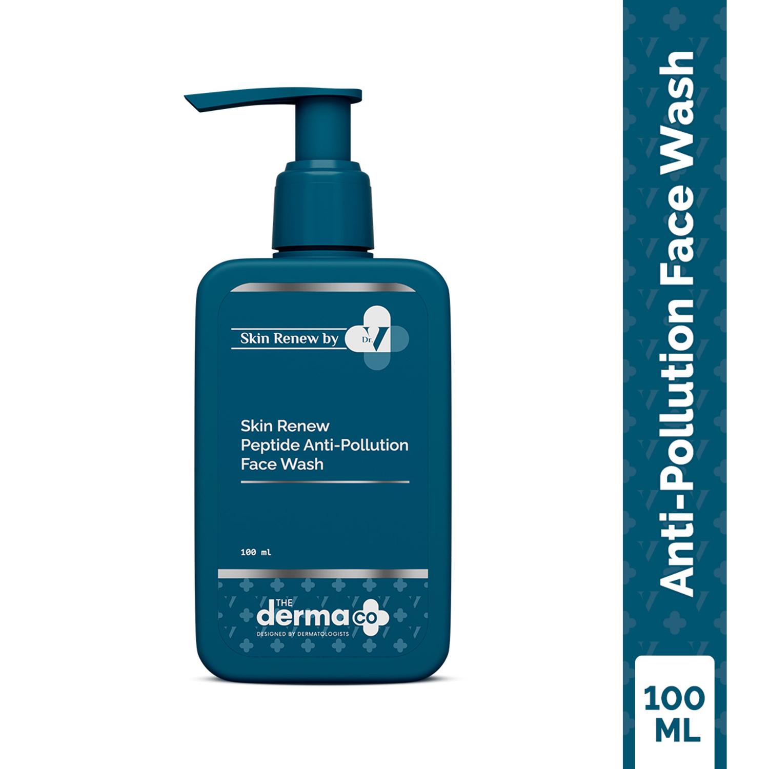 The Derma Co | The Derma co Skin Renew Peptide Anti-Pollution Face wash with Peptides & Niacinamide - (100 ml)
