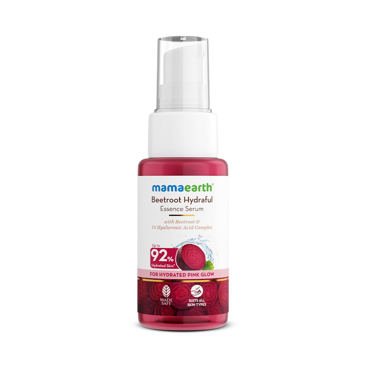 Mamaearth | Mamaearth Beetroot Hydraful Essence Serum - Hydrated Pink Glow with Beetroot & 1% Hyaluronic Acid (50 ml)