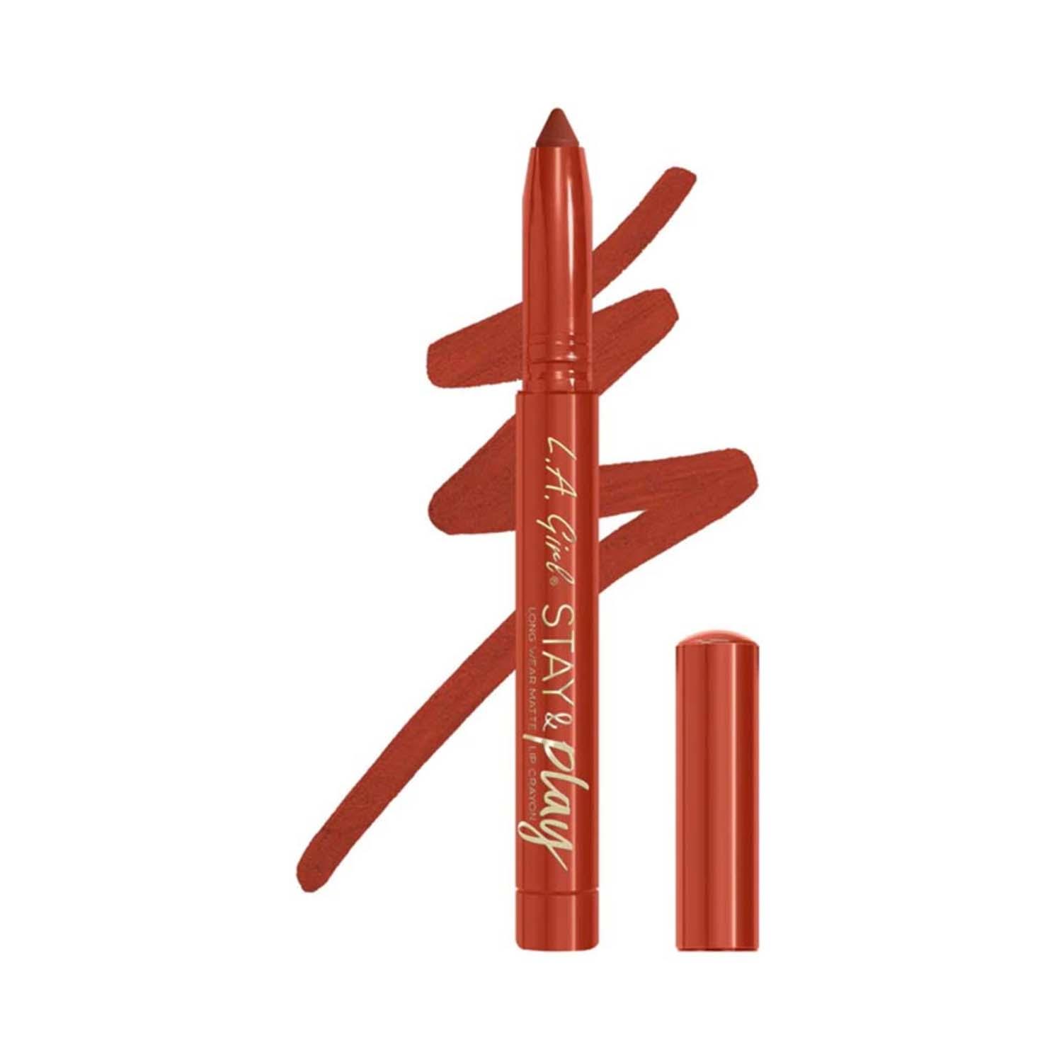 L.A. Girl | L.A. Girl Stay and Play Matte Lip Crayon - All The Feelz (1.4 g)