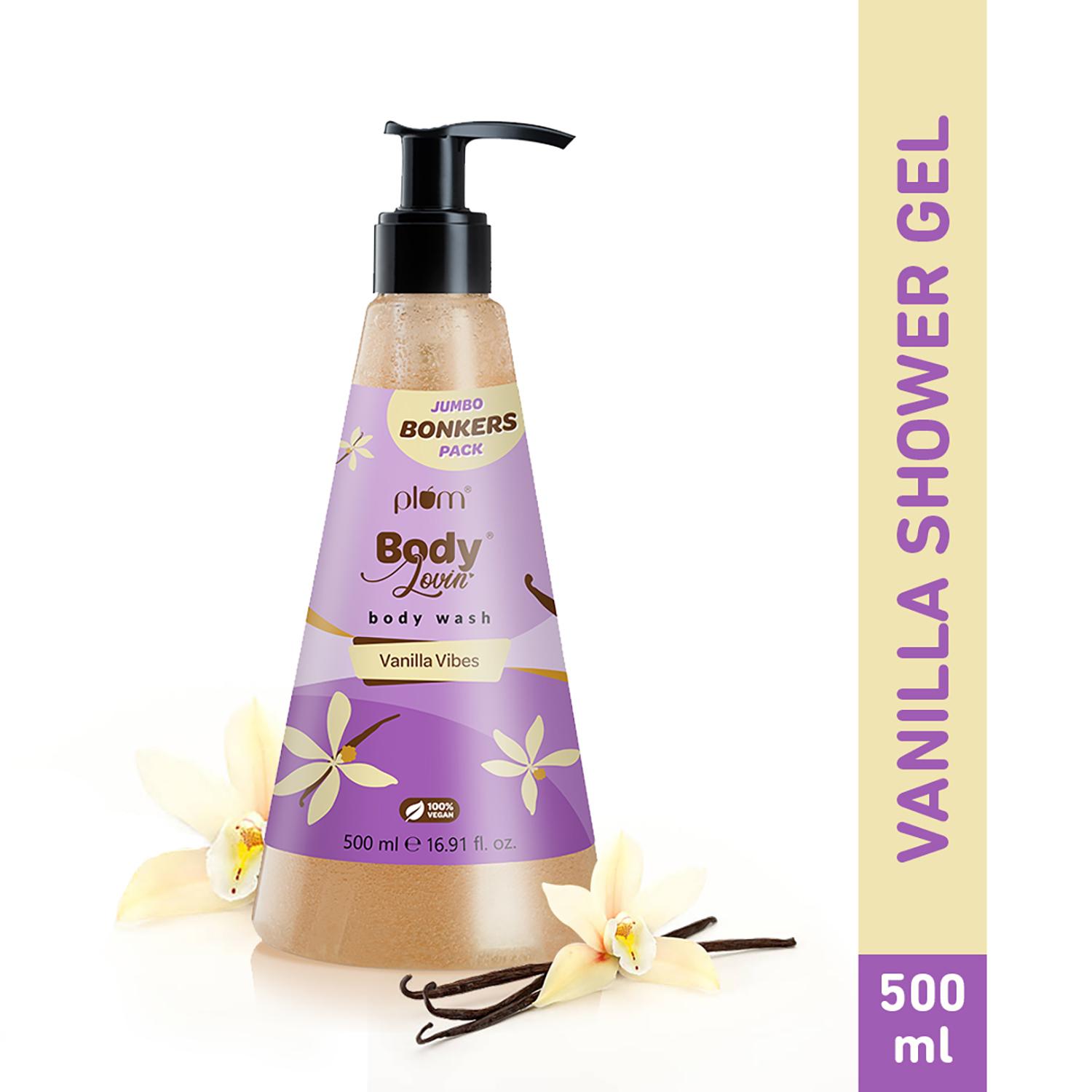Plum | Plum BodyLovin' Vanilla Vibes Body Wash SLS-Free Creamy Body Wash Women Long Lasting Fragrance
