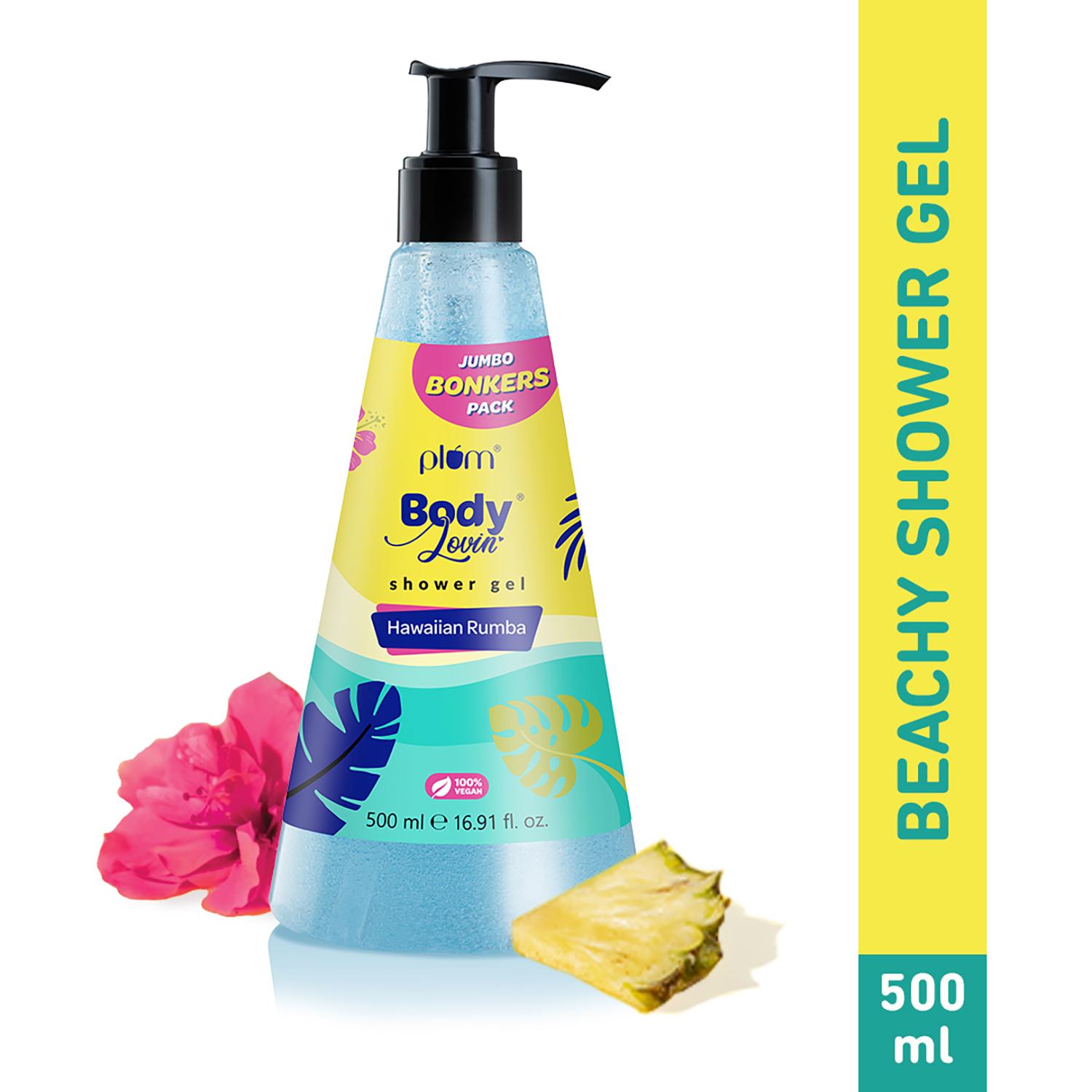 Plum | Plum BodyLovin' Hawaiian Rumba Shower Gel SLS-Free Body Wash,Women & Men Beachy Fragrance