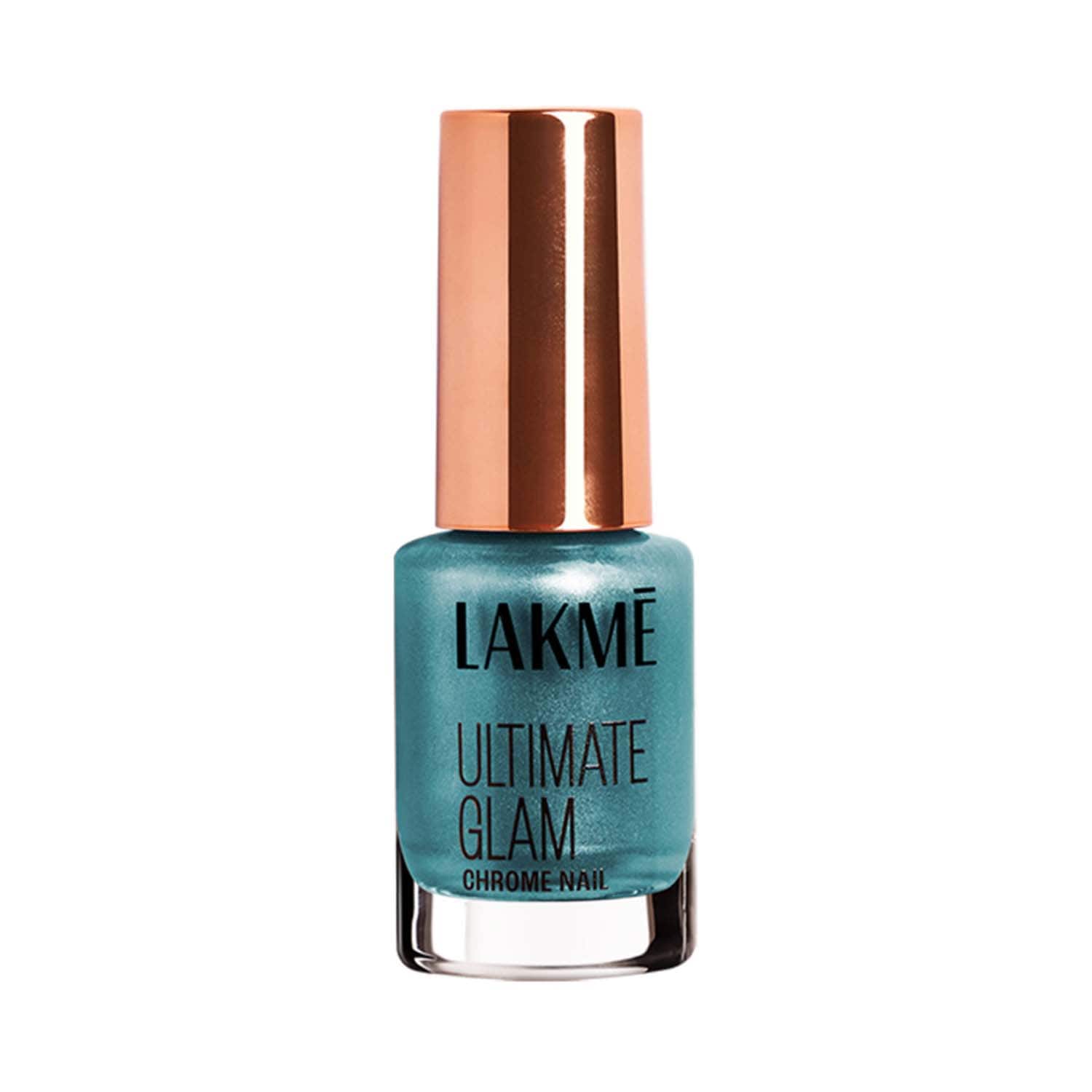 Lakme | Lakme Ultimate Glam Chrome Nail Polish - Turquoise (6 ml)