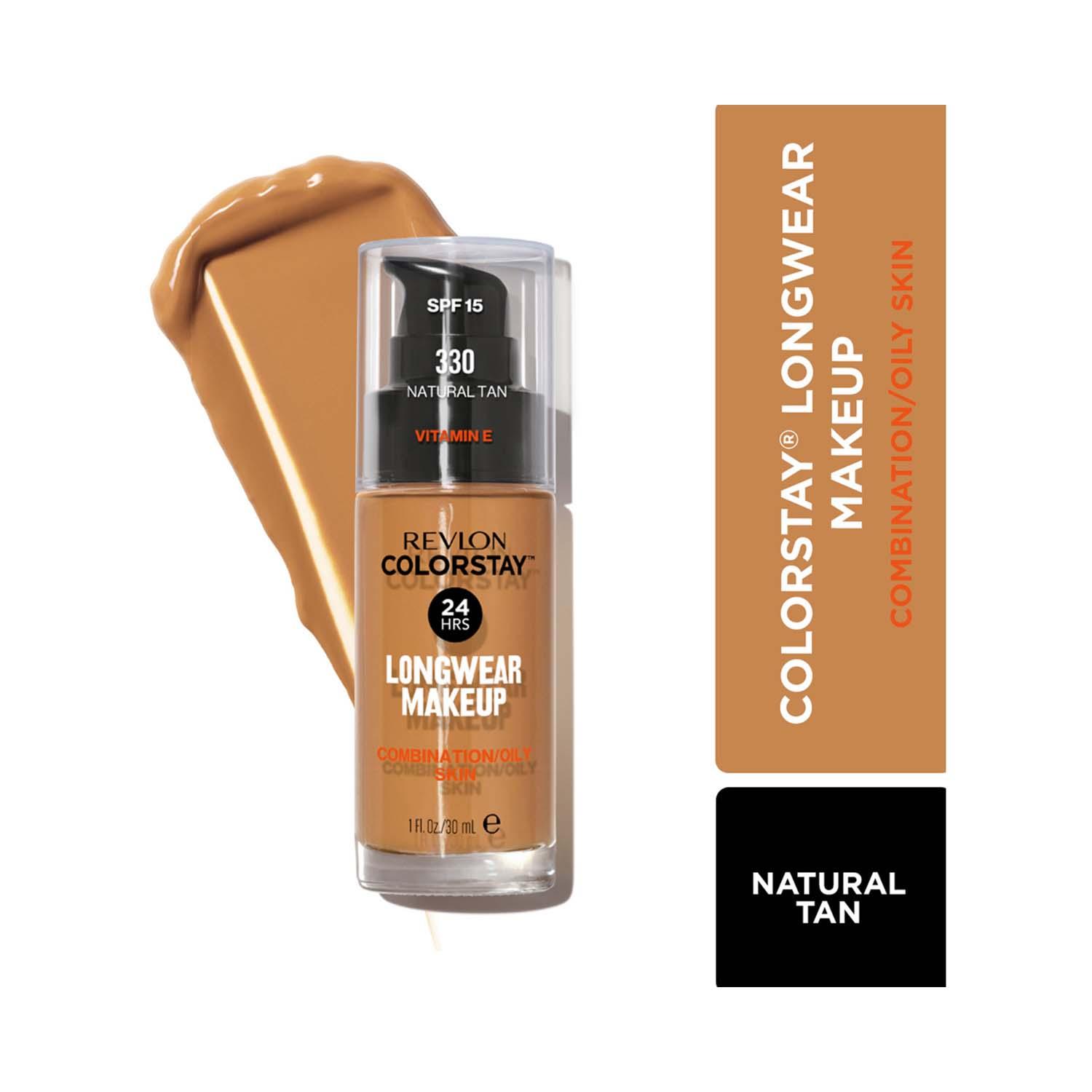 Revlon | Revlon Colorstay Long Wear Makeup Combination Oily Foundation With SPF 15 - 330 Natural Tan (30 ml)