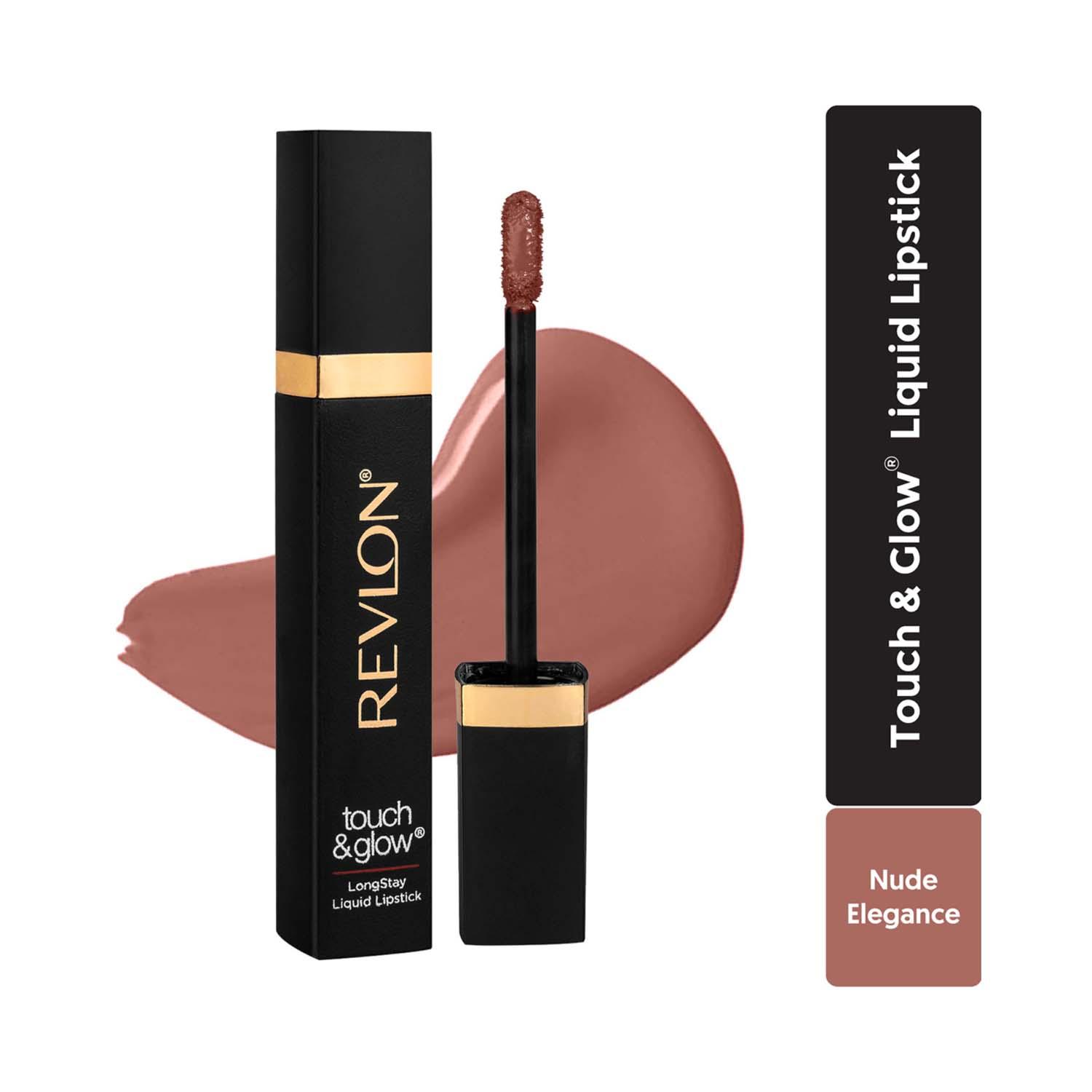 Revlon | Revlon Touch & Glow Everyday Matte Liquid Lipstick - Nude Elegance (5 ml)