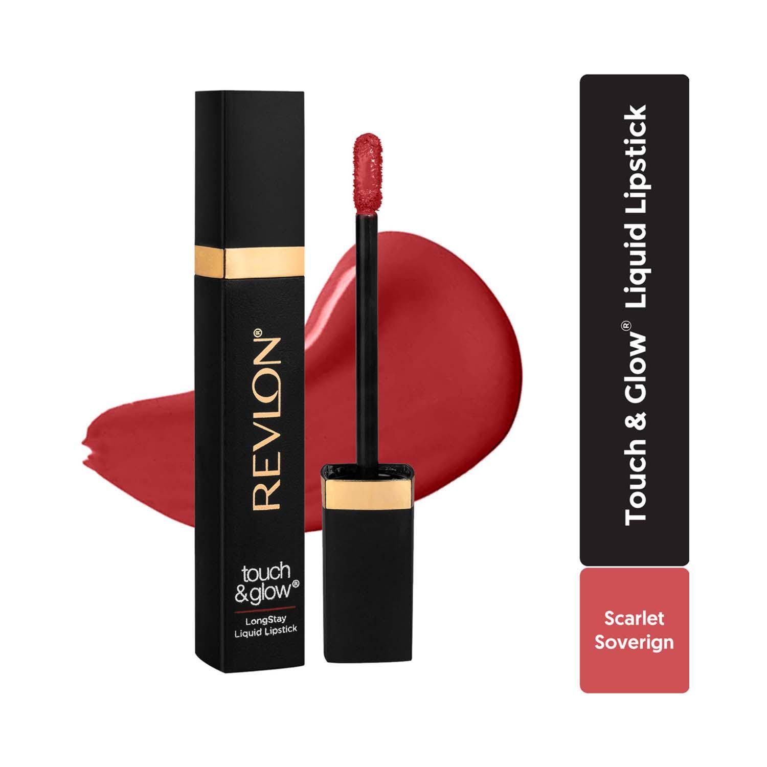 Revlon | Revlon Touch & Glow Everyday Matte Liquid Lipstick - Scarlet Sovereign (5 ml)