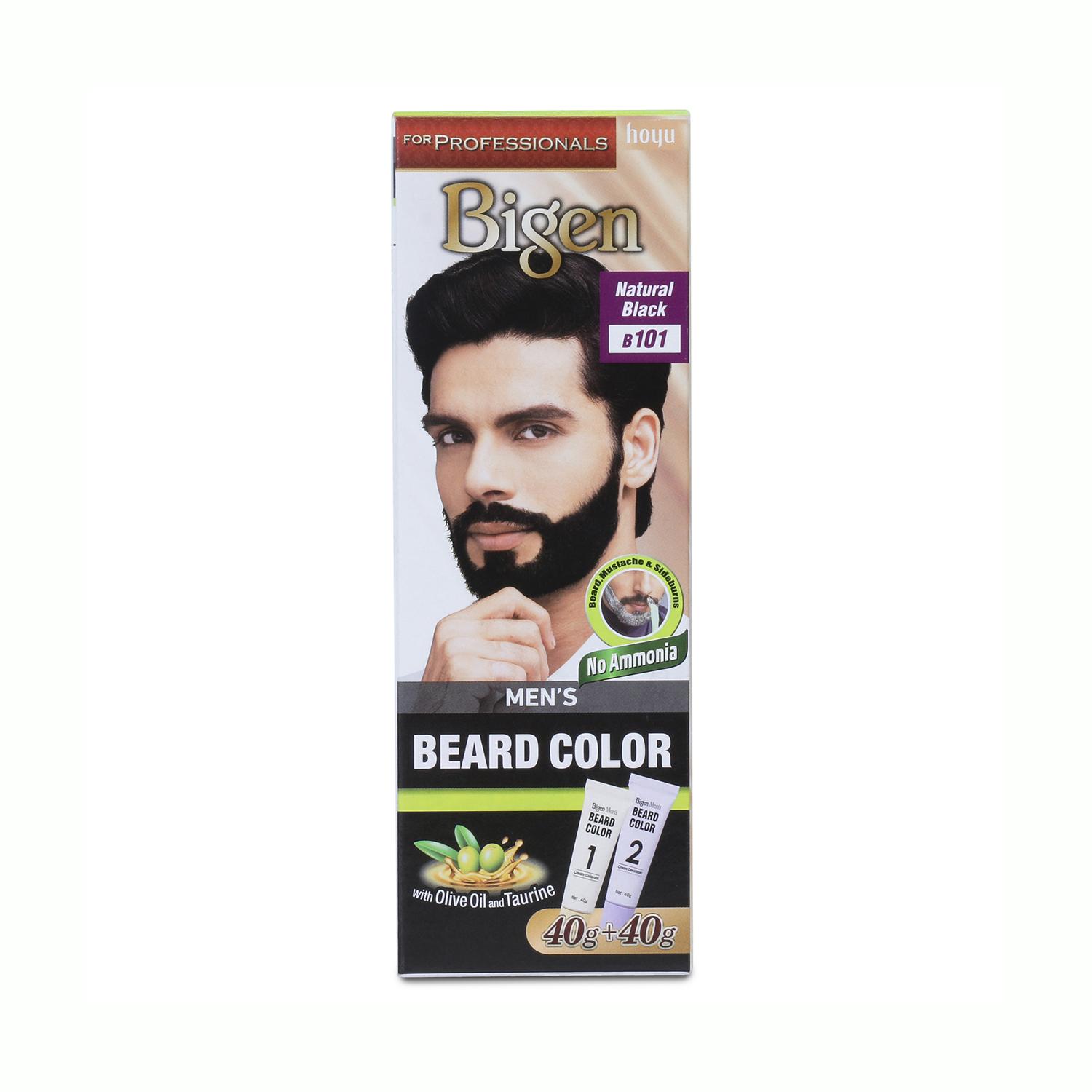 Bigen | Bigen Men’s Beard Color - B101 Black (40g + 40g)