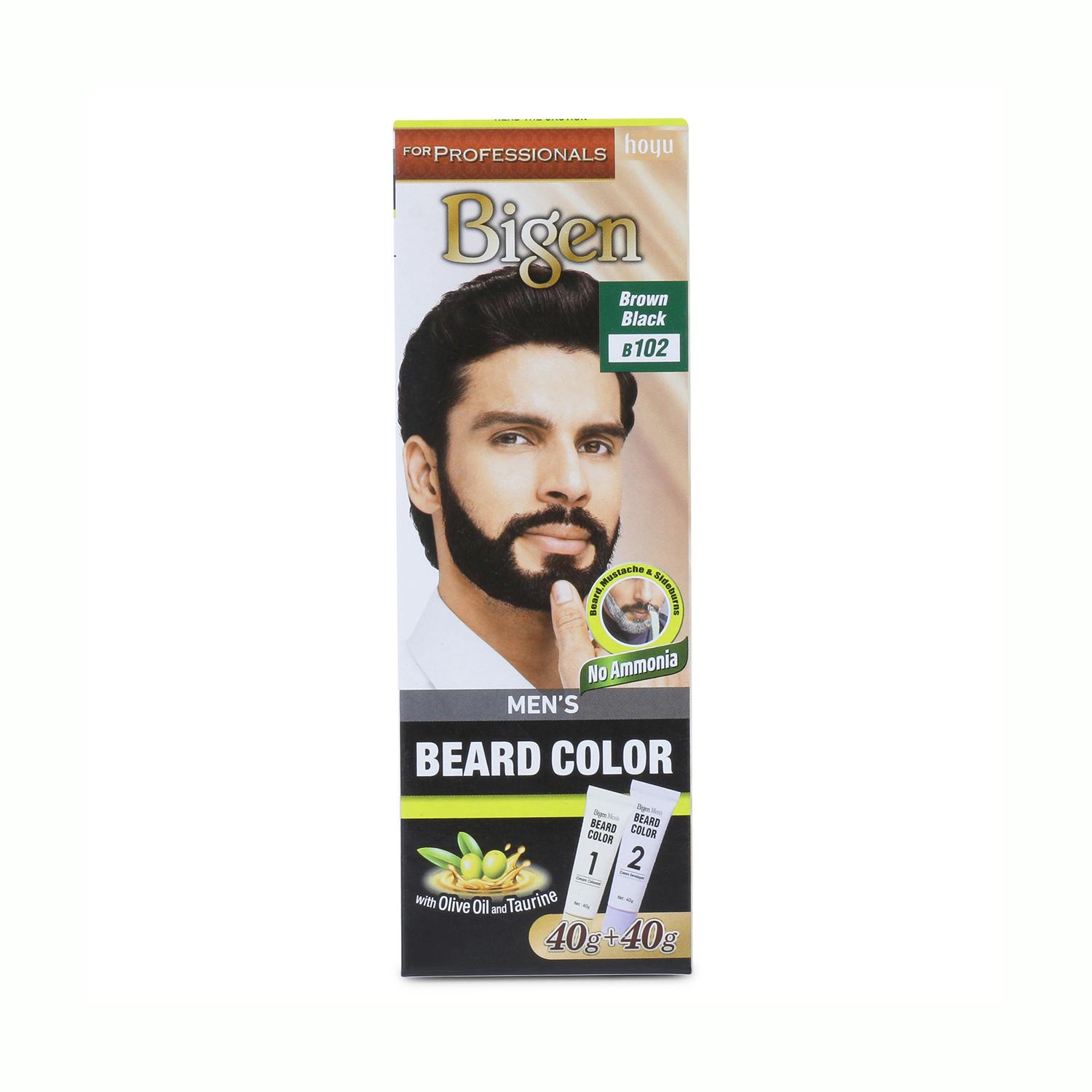 Bigen | Bigen Men’s Beard Color - B102 Brown Black (40g + 40g)