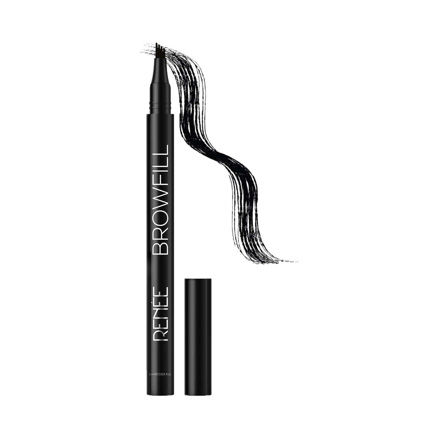 RENEE | Renee Cosmetics Browfill Eyebrow Pen - Black (1 ml)