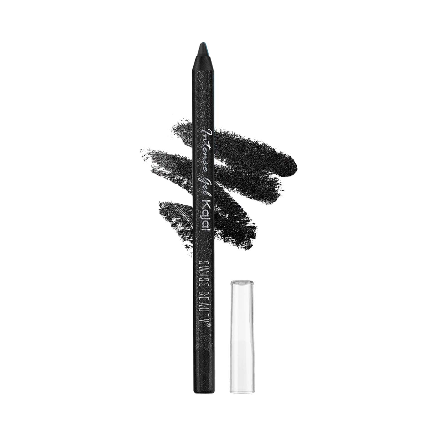 Swiss Beauty | Swiss Beauty Intense Gel Kajal - Glittery Black (1.2 g)