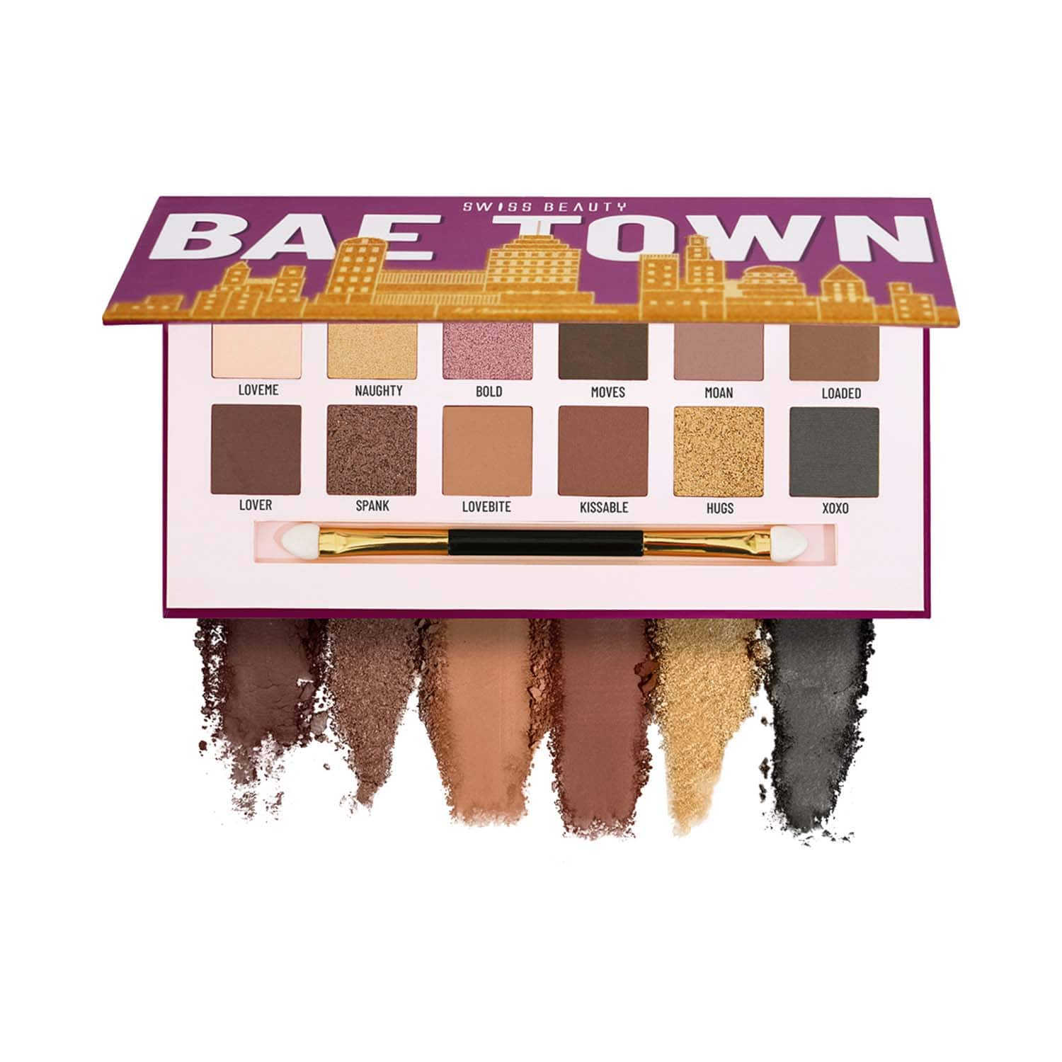 Swiss Beauty | Swiss Beauty Bae Town Eyeshadow Palette - Crush Me (100 g)