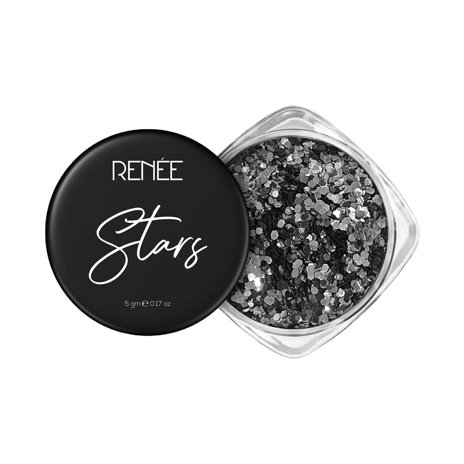 RENEE | Renee Cosmetics Stars Face & Body Glitter - Silver (5 g)
